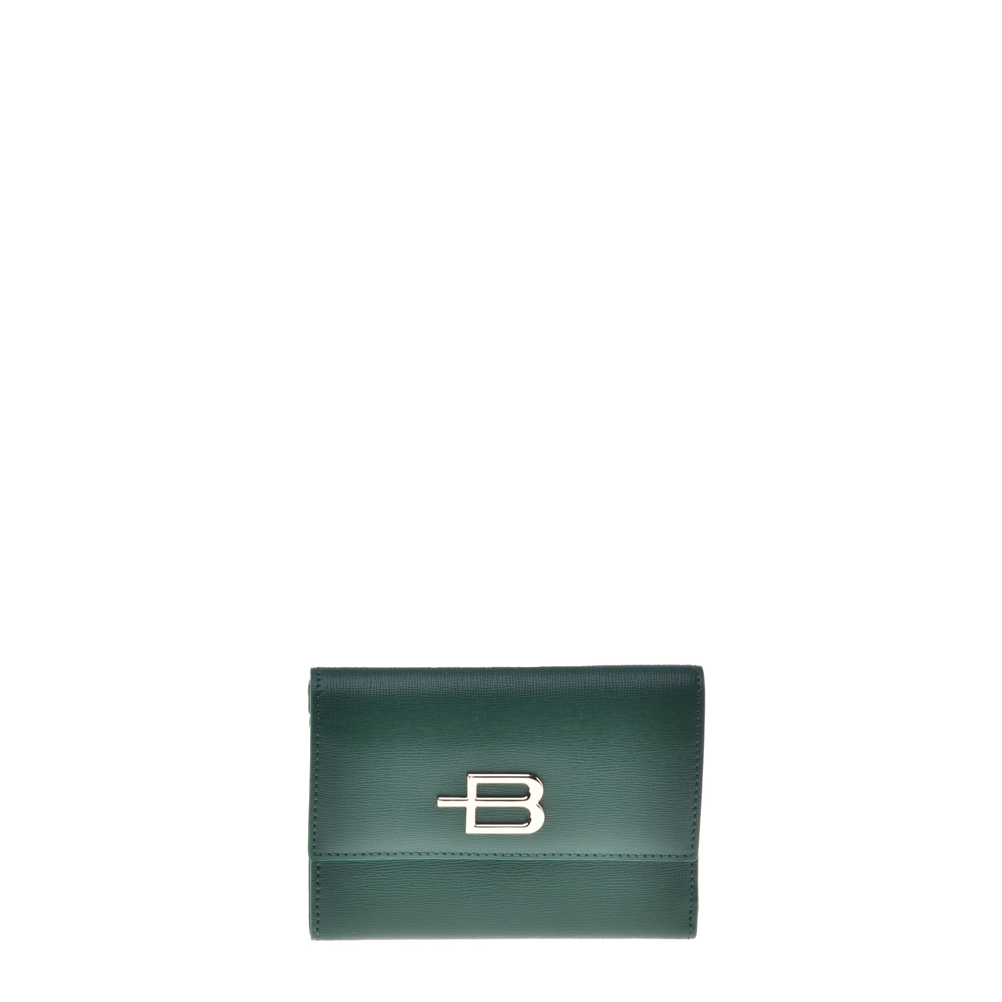 Wallet in green saffiano image