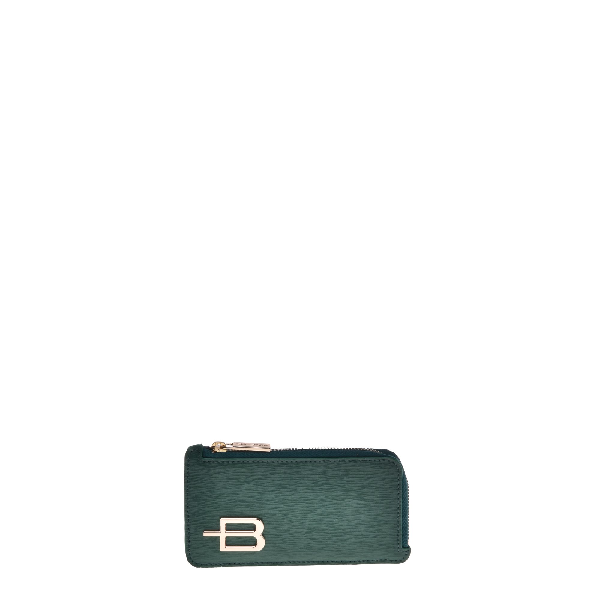 Wallet in green saffiano image