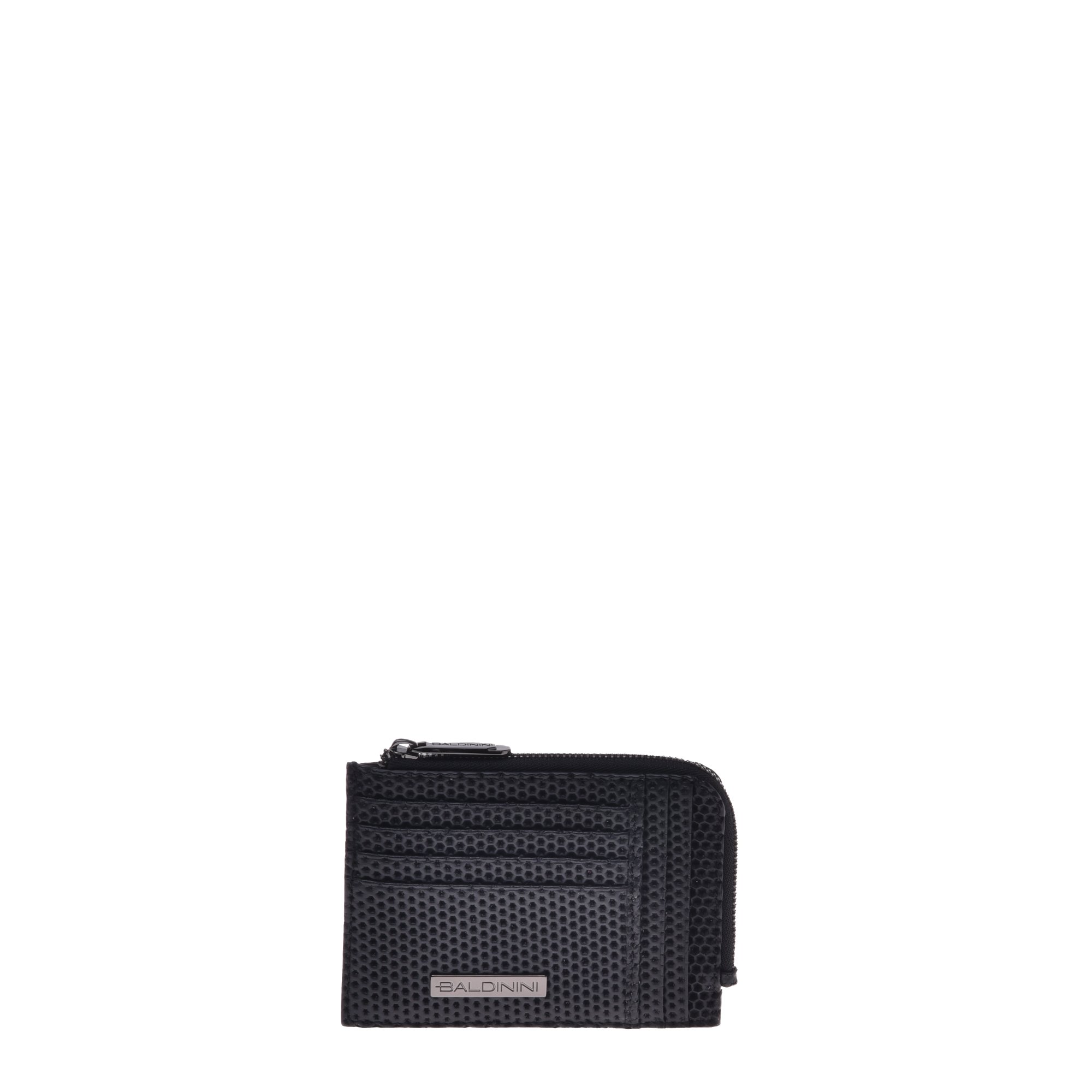 Black stamped leather document holder image