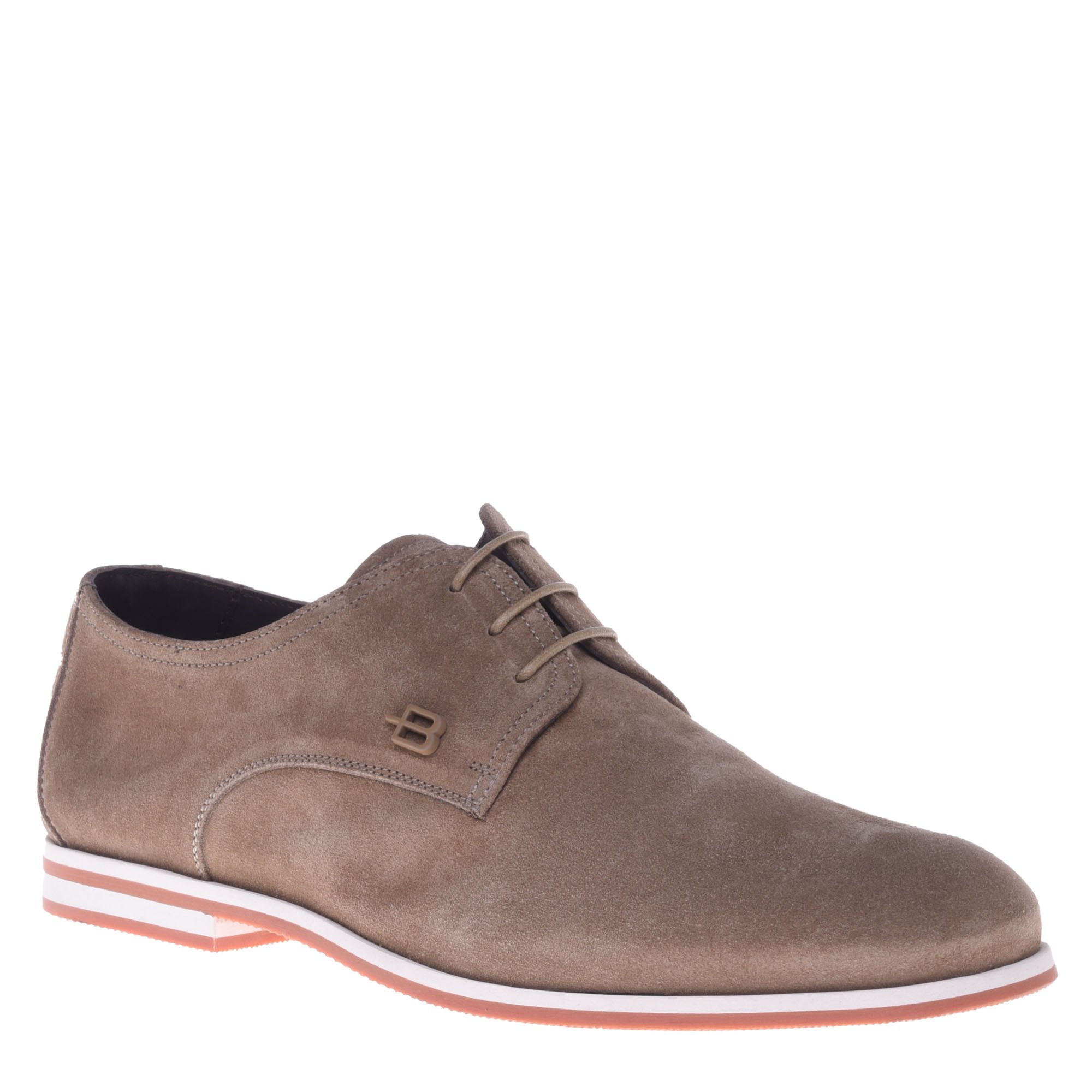 Lace-up in taupe suede image