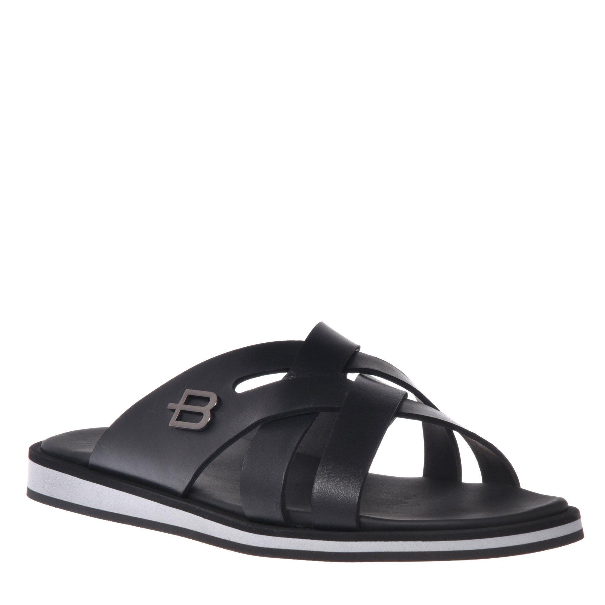 Sandal in black calfskin image