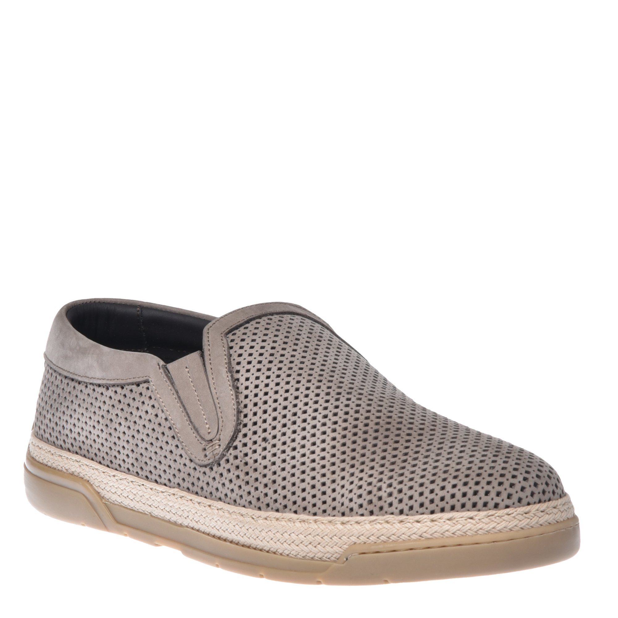 Loafer in taupe perforated nubuck image