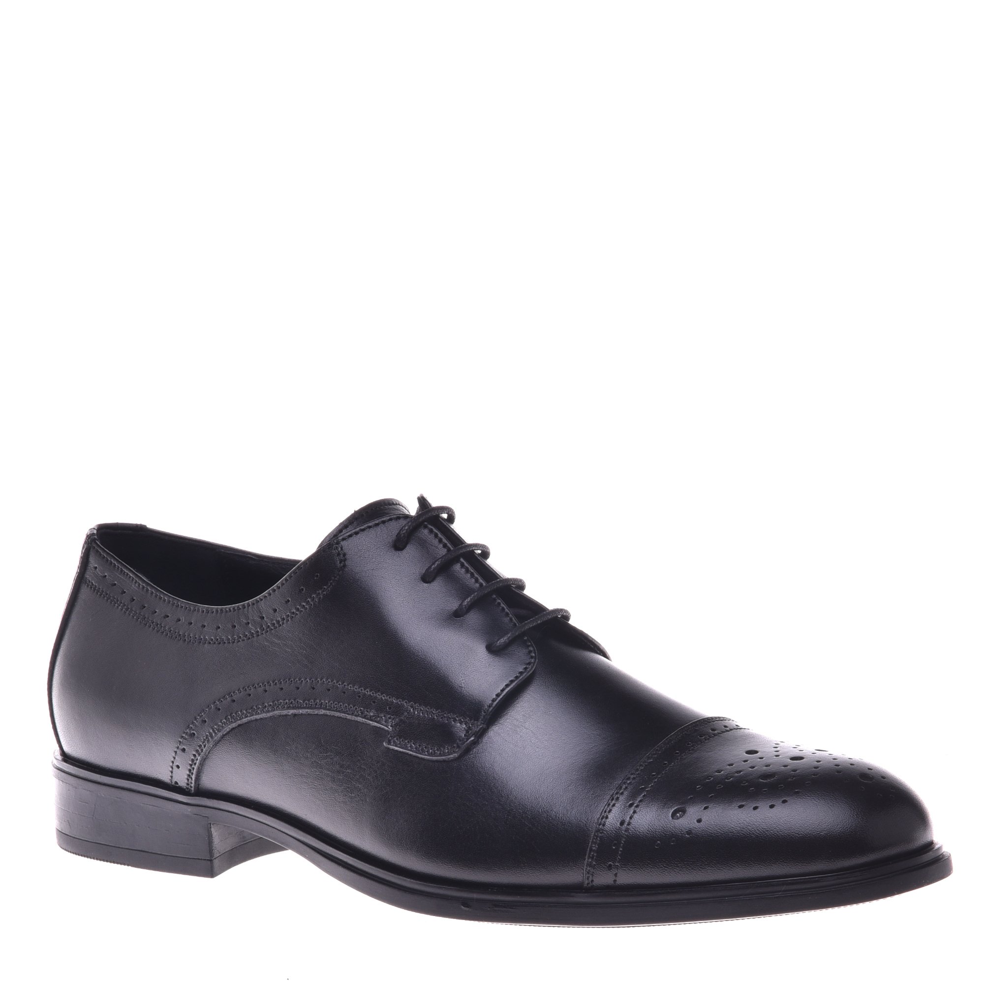 Lace-ups in black calfskin image