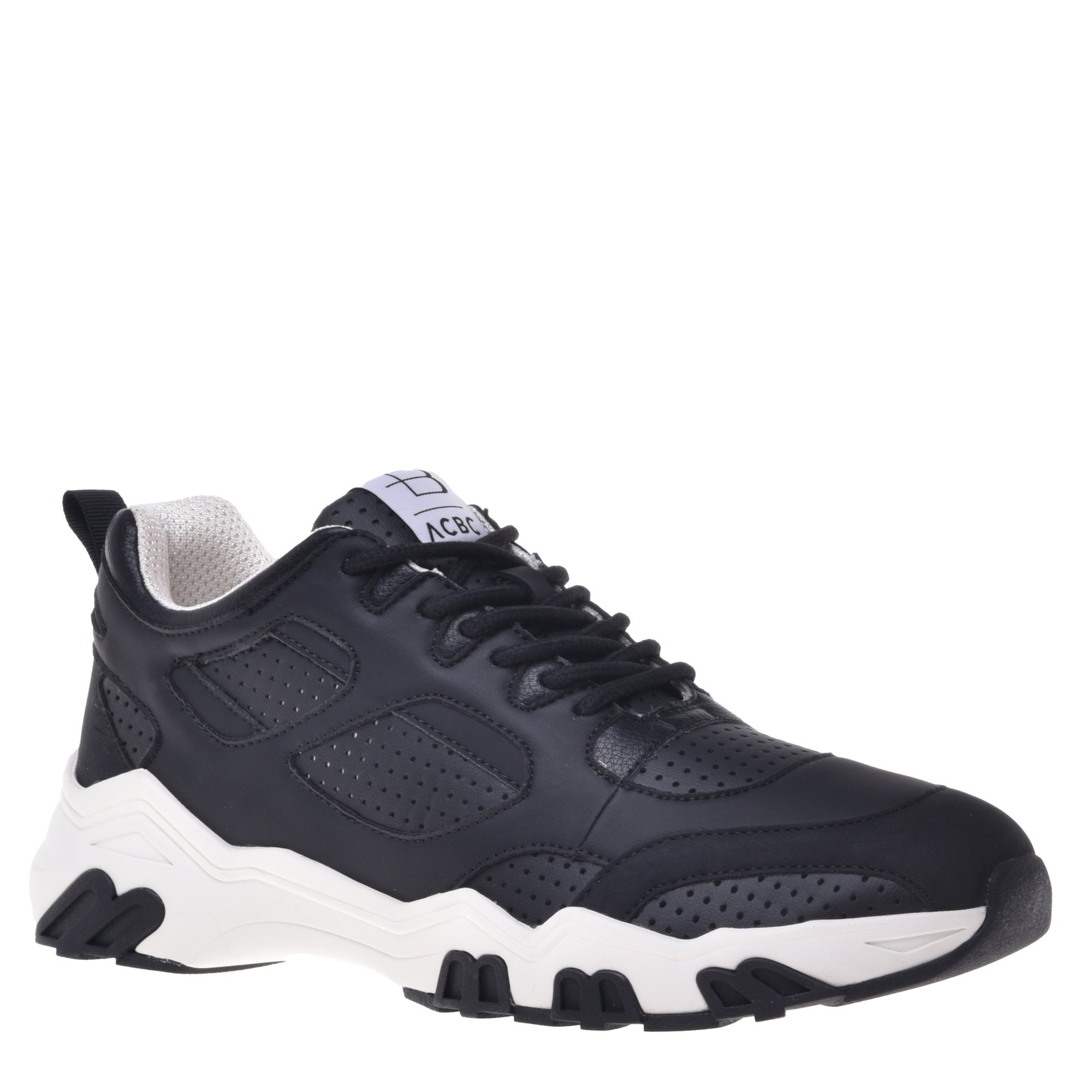 Sneaker in black eco-leather image