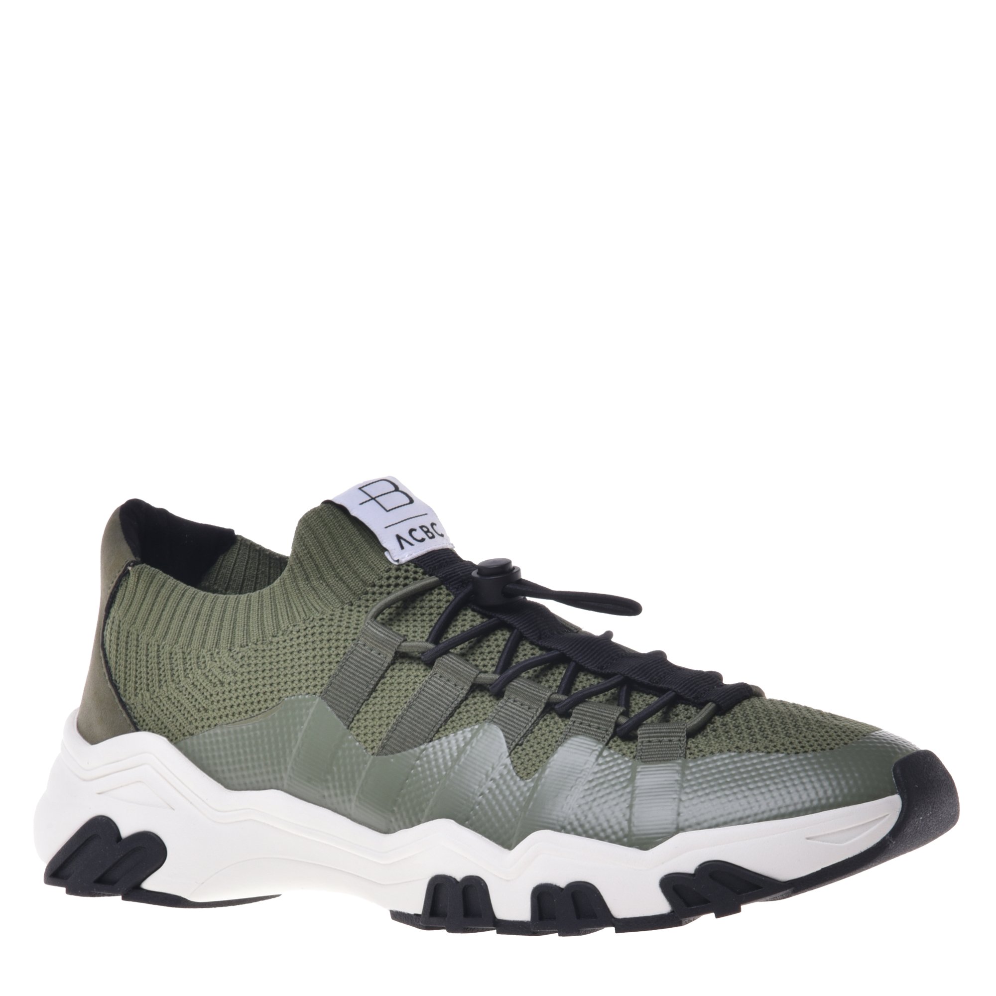 Sneaker in military green eco-leather image