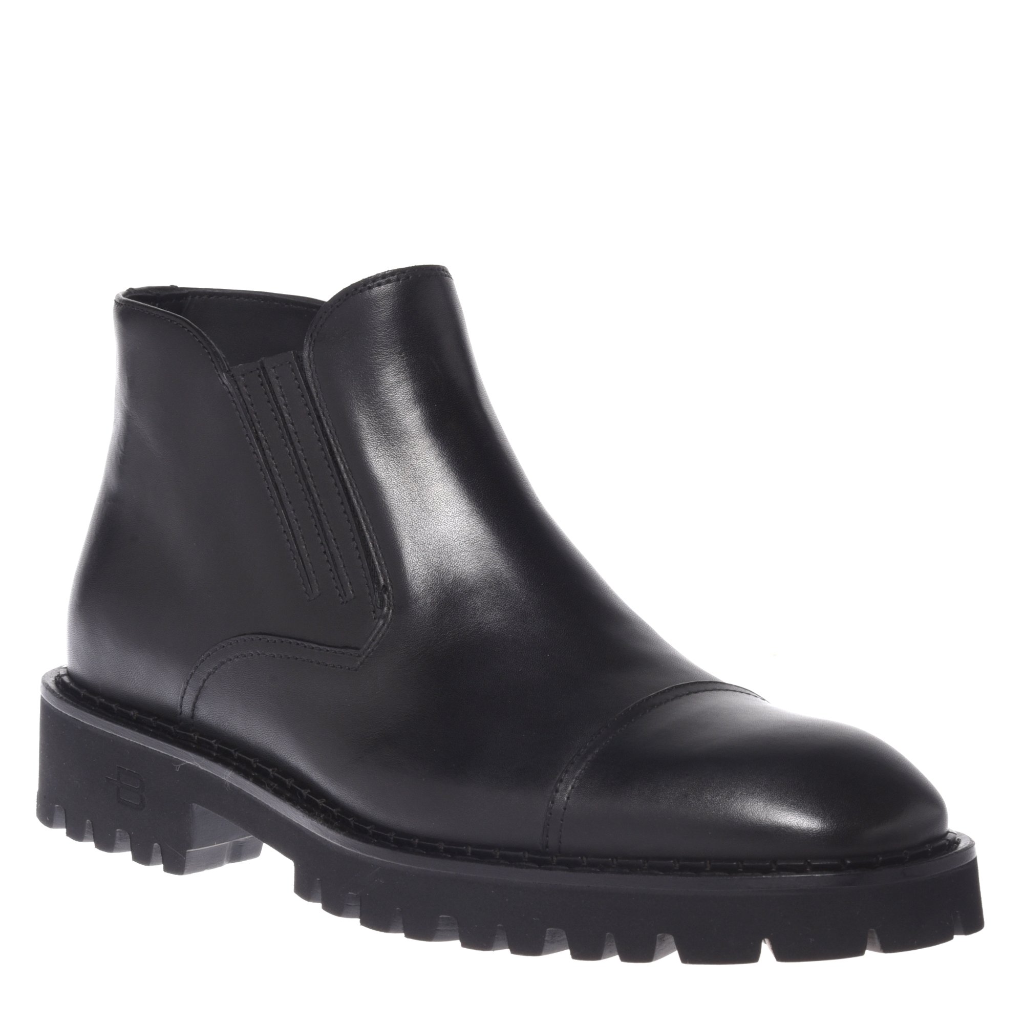 Ankle boots in black leather image