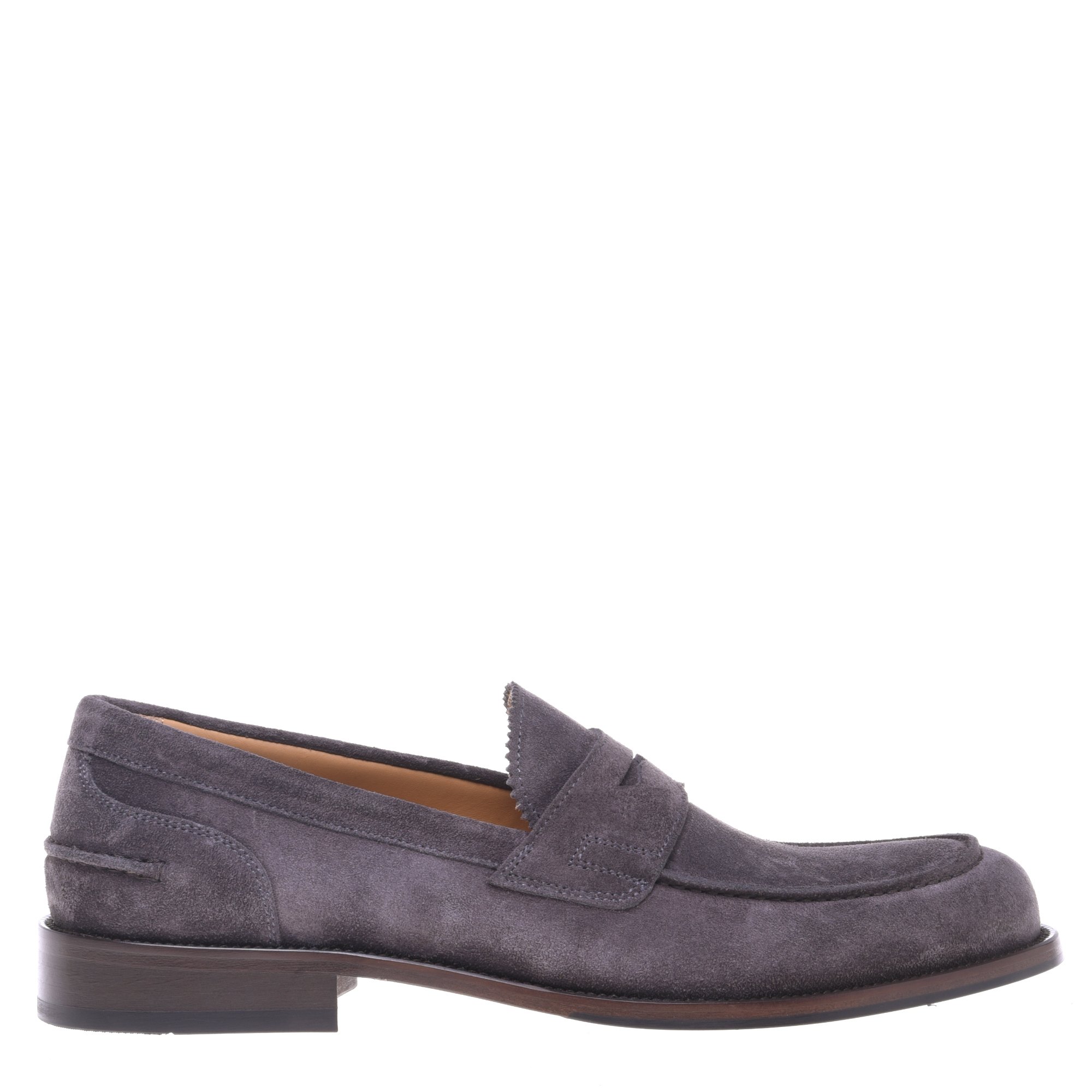 Grey suede loafer image