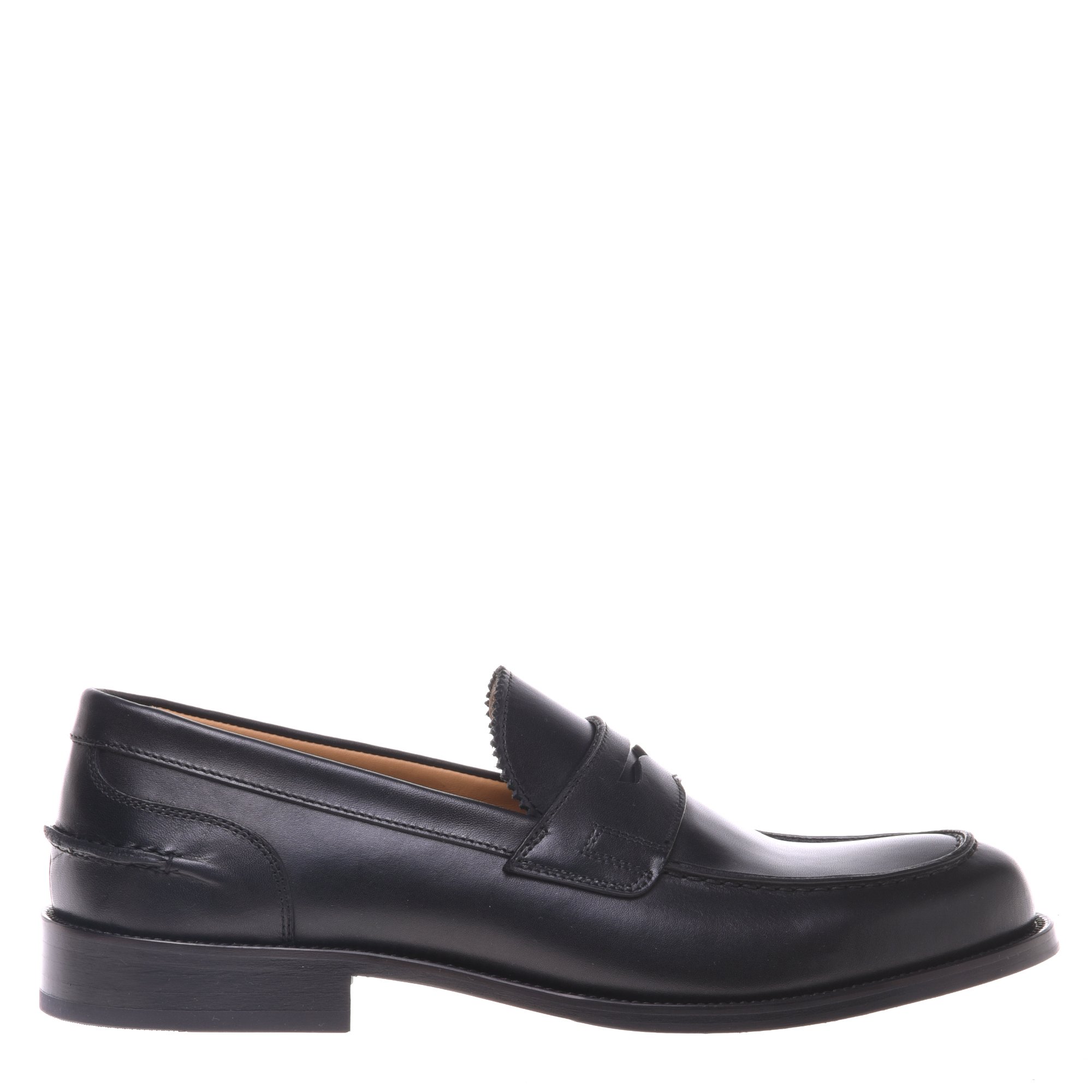 Loafers in black leather image