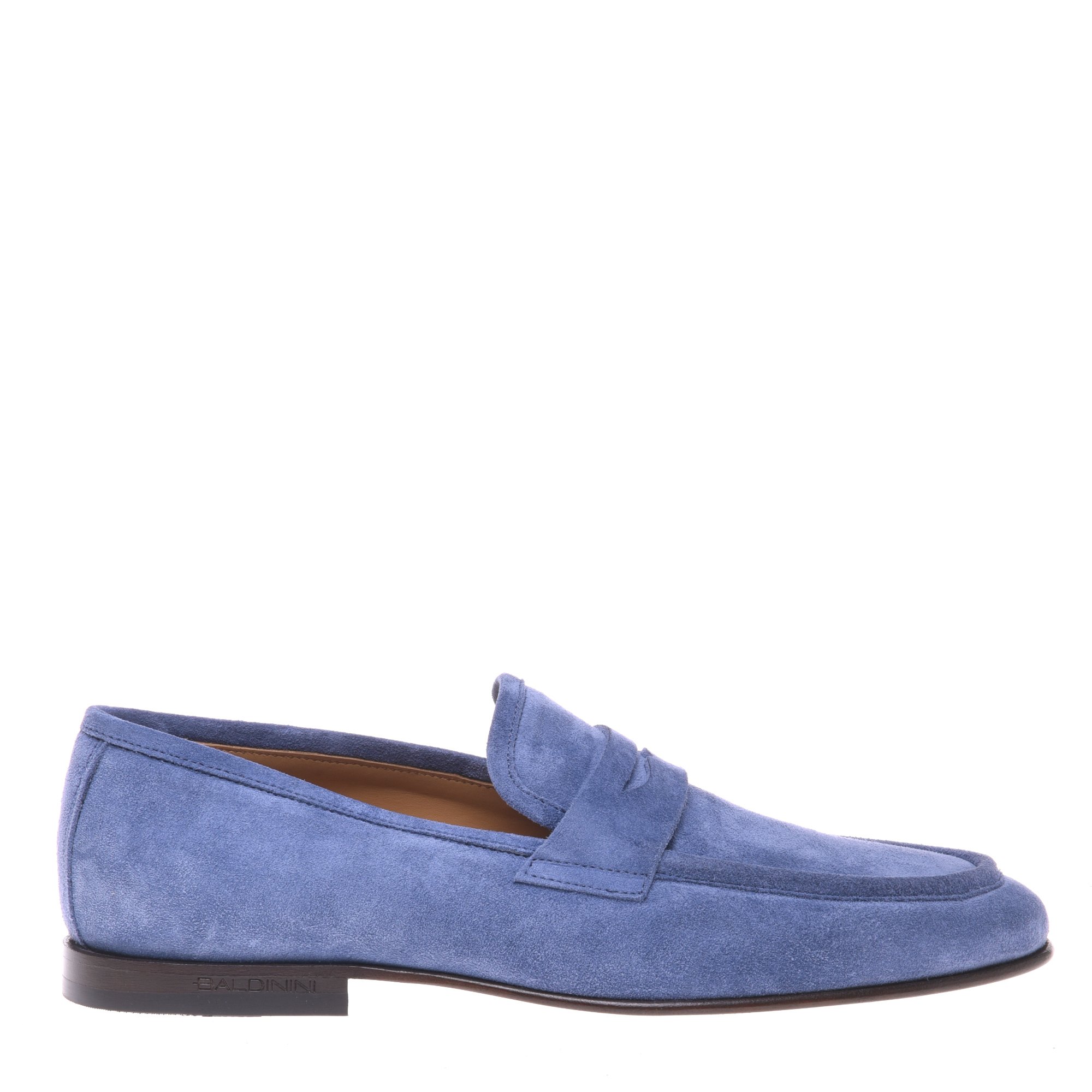 Air force blue suede loafer image