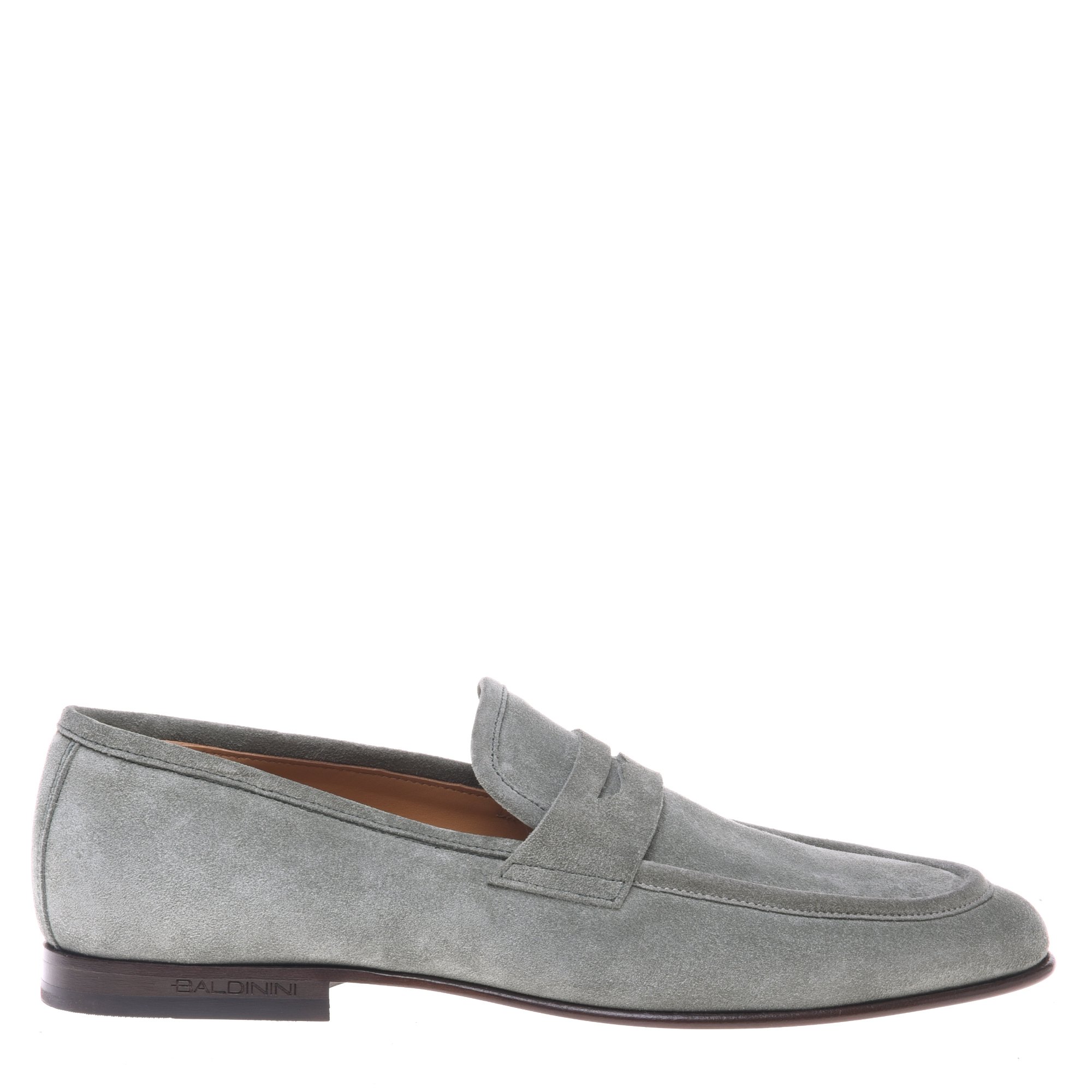 Sage green suede loafer image