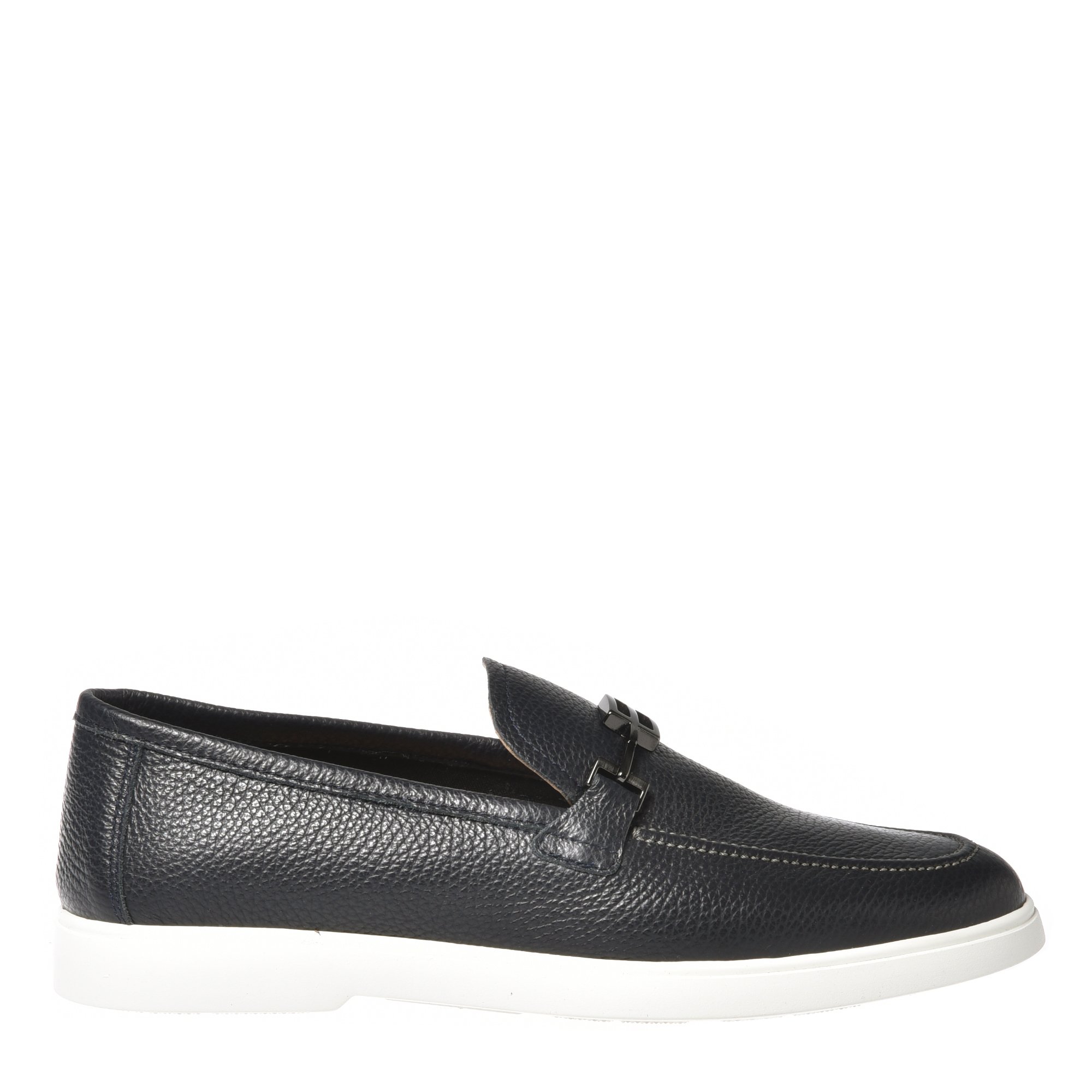 Blue tumbled loafer image