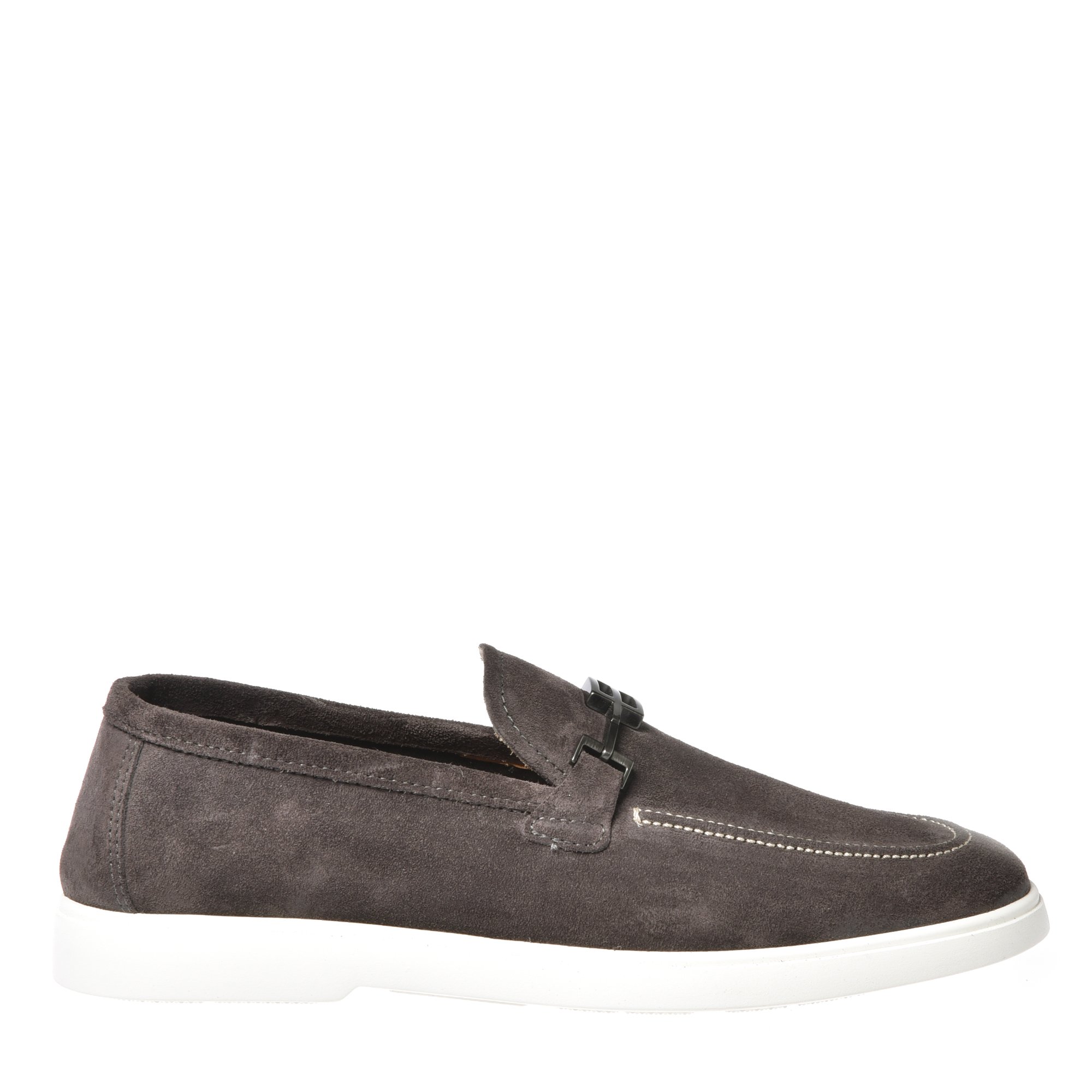 Grey suede loafer image
