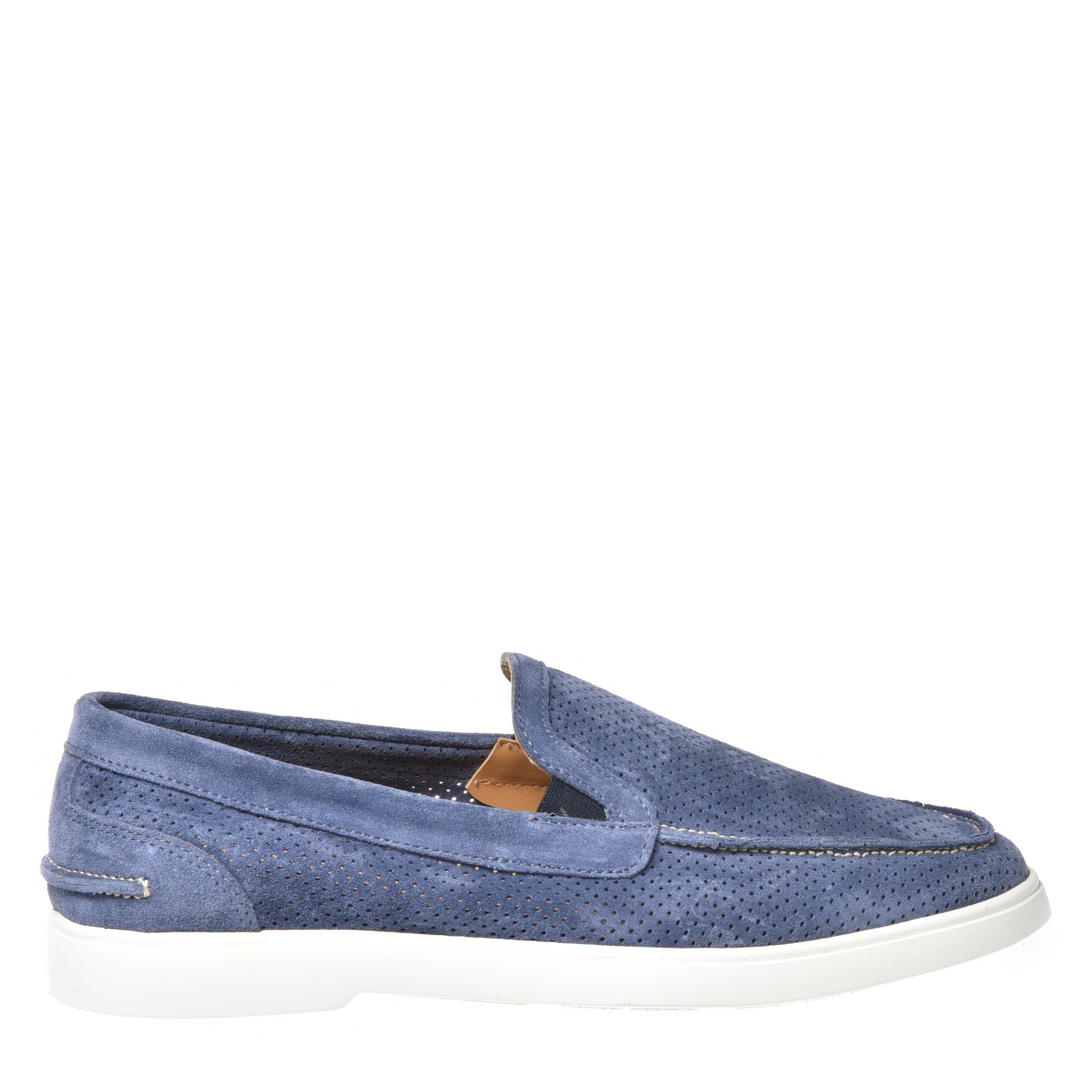 Cerulean perforated suede slipper image