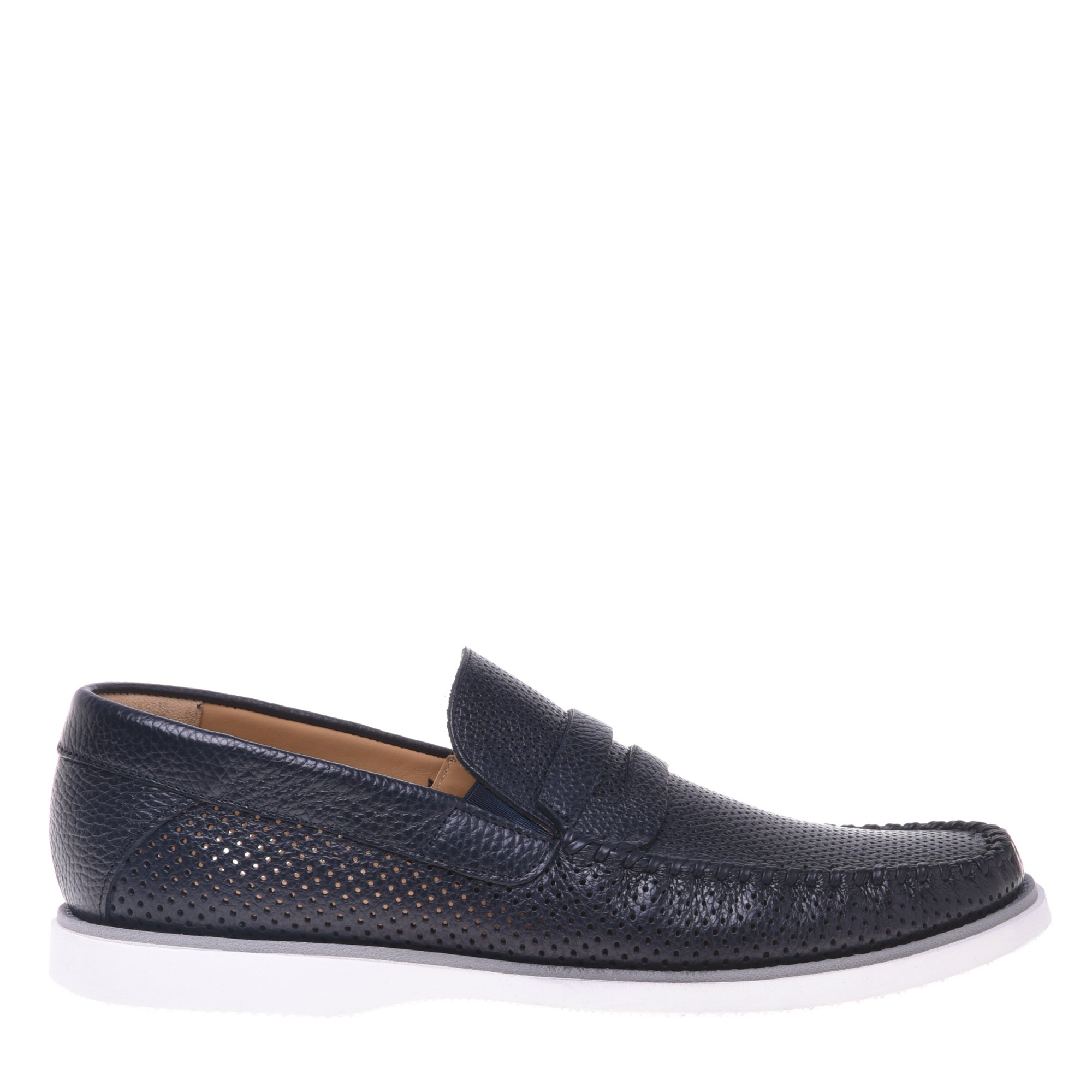 Blue perforated loafer image