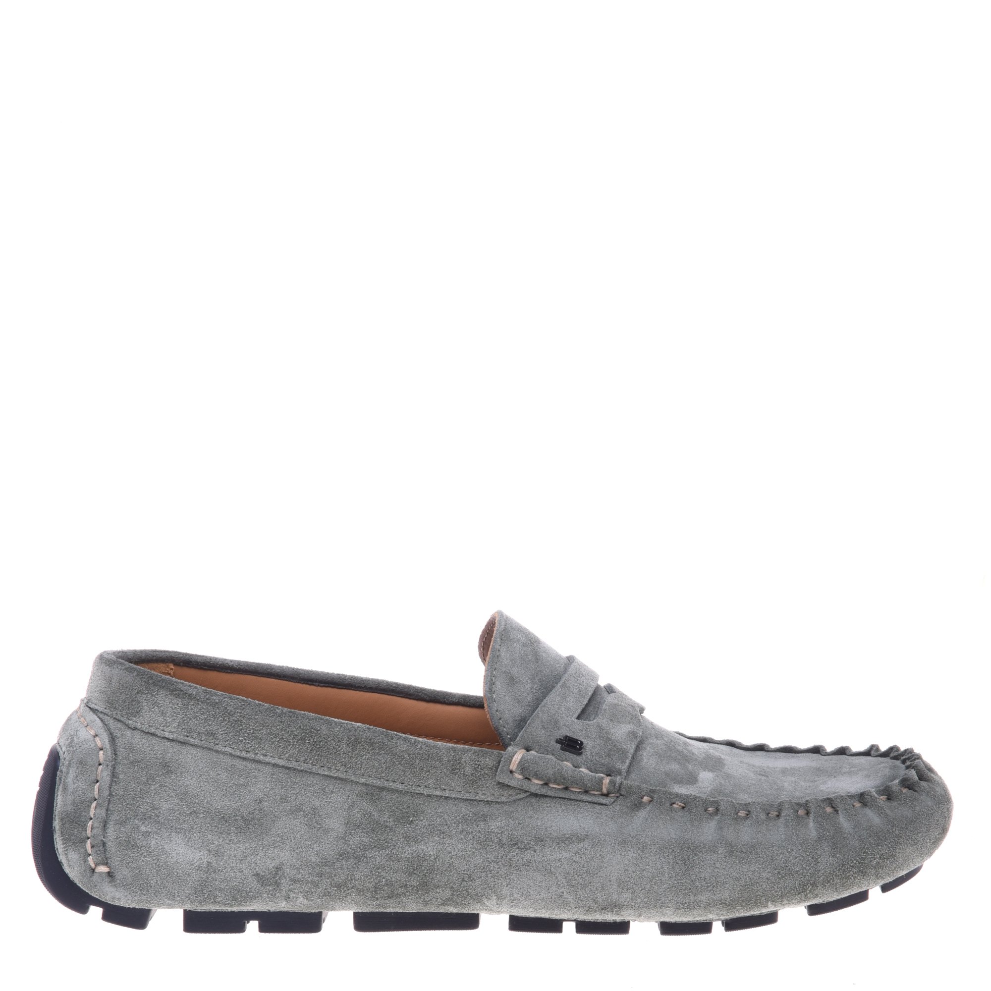 Sage green suede loafer image