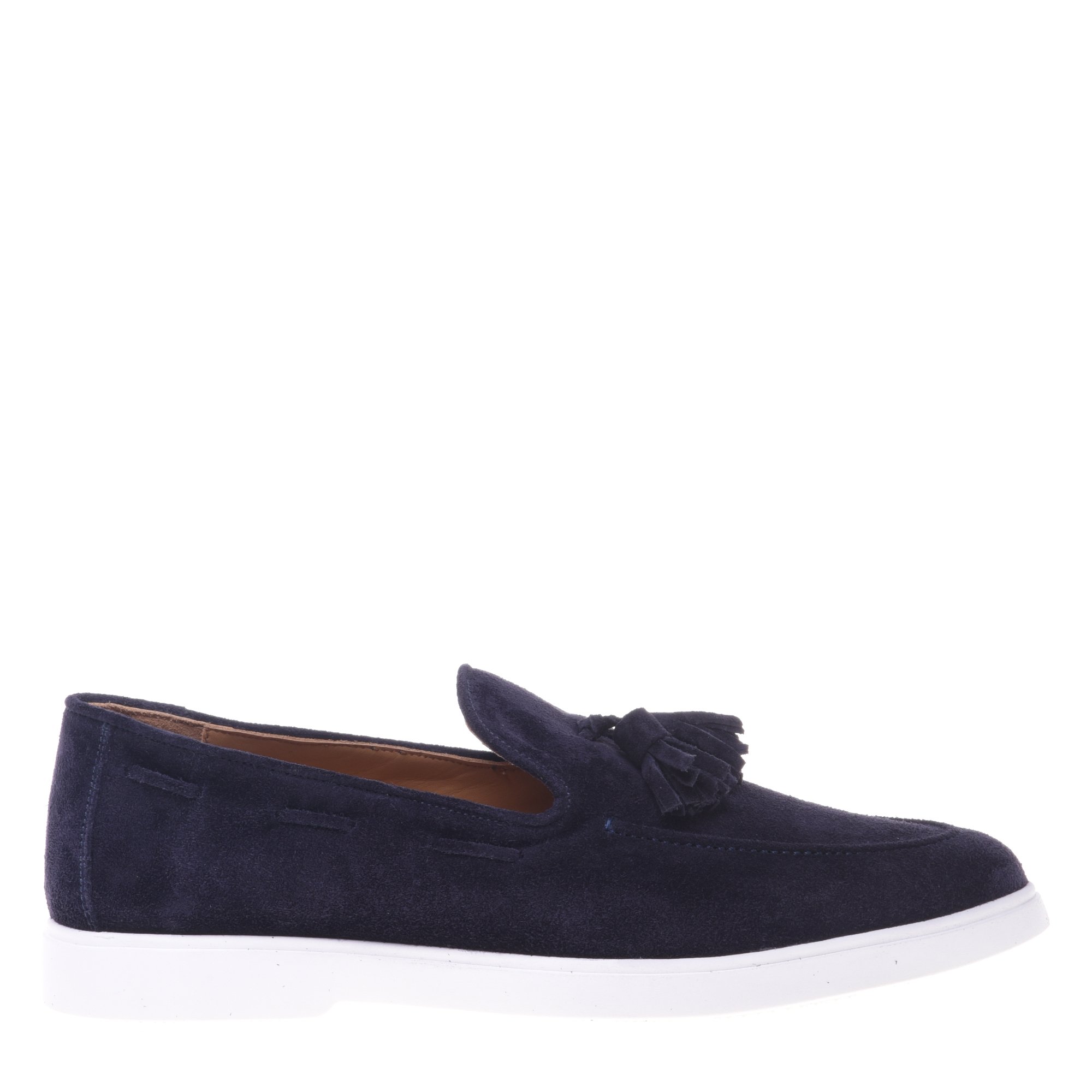 Blue suede slipper image
