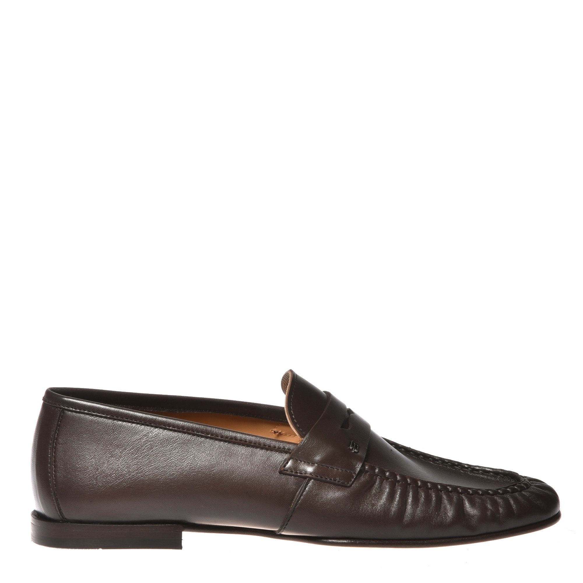 Dark brown nappa loafer image