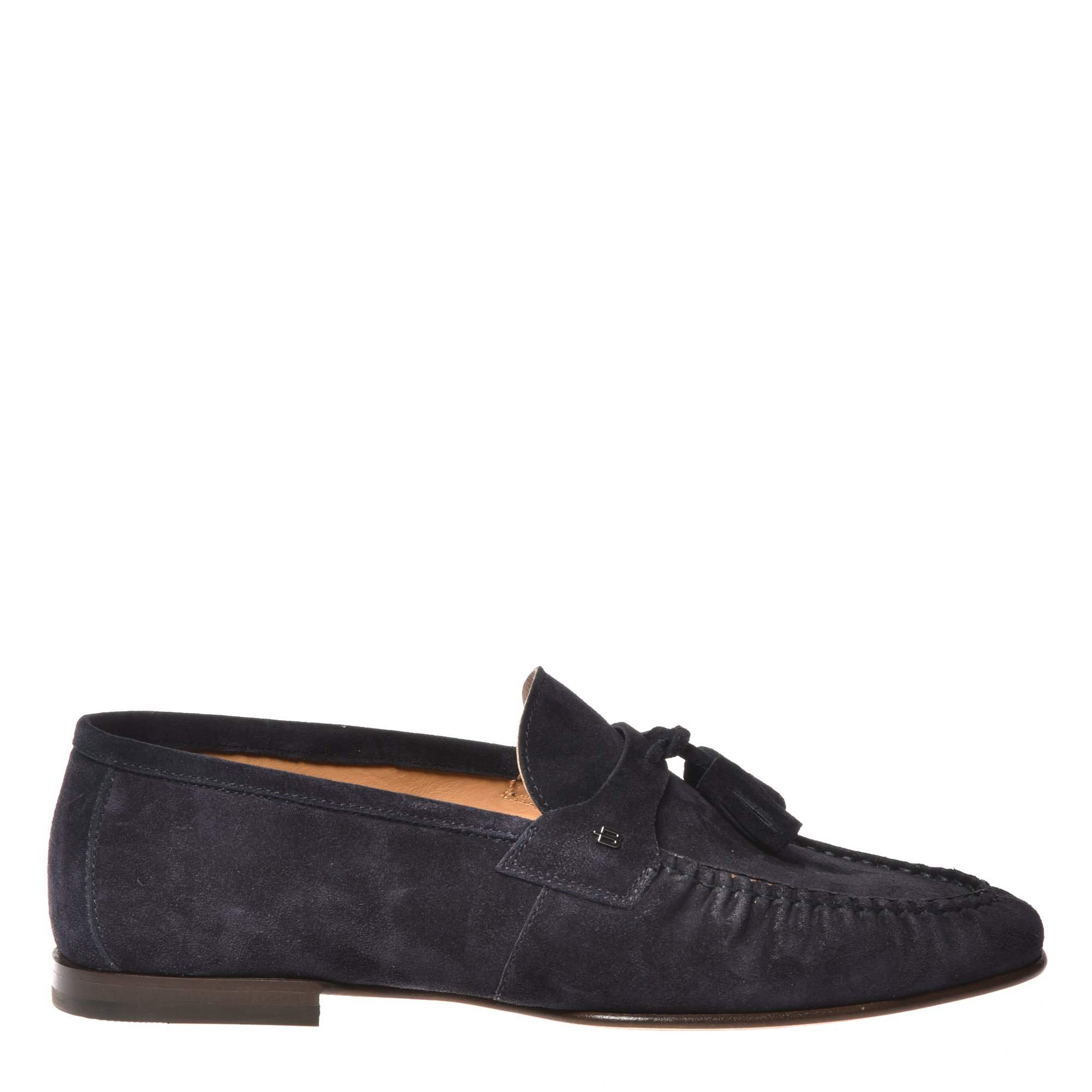 Loafer in blue suede leather image