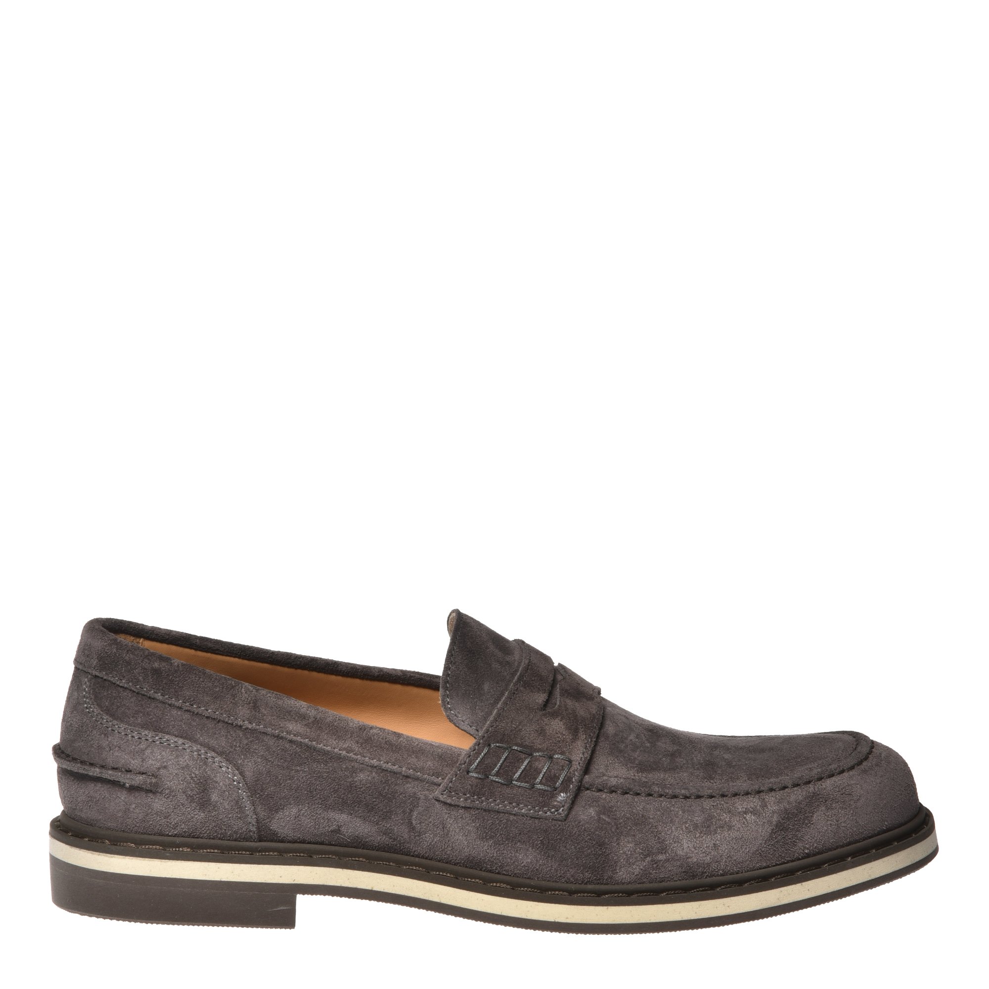Grey suede loafer image