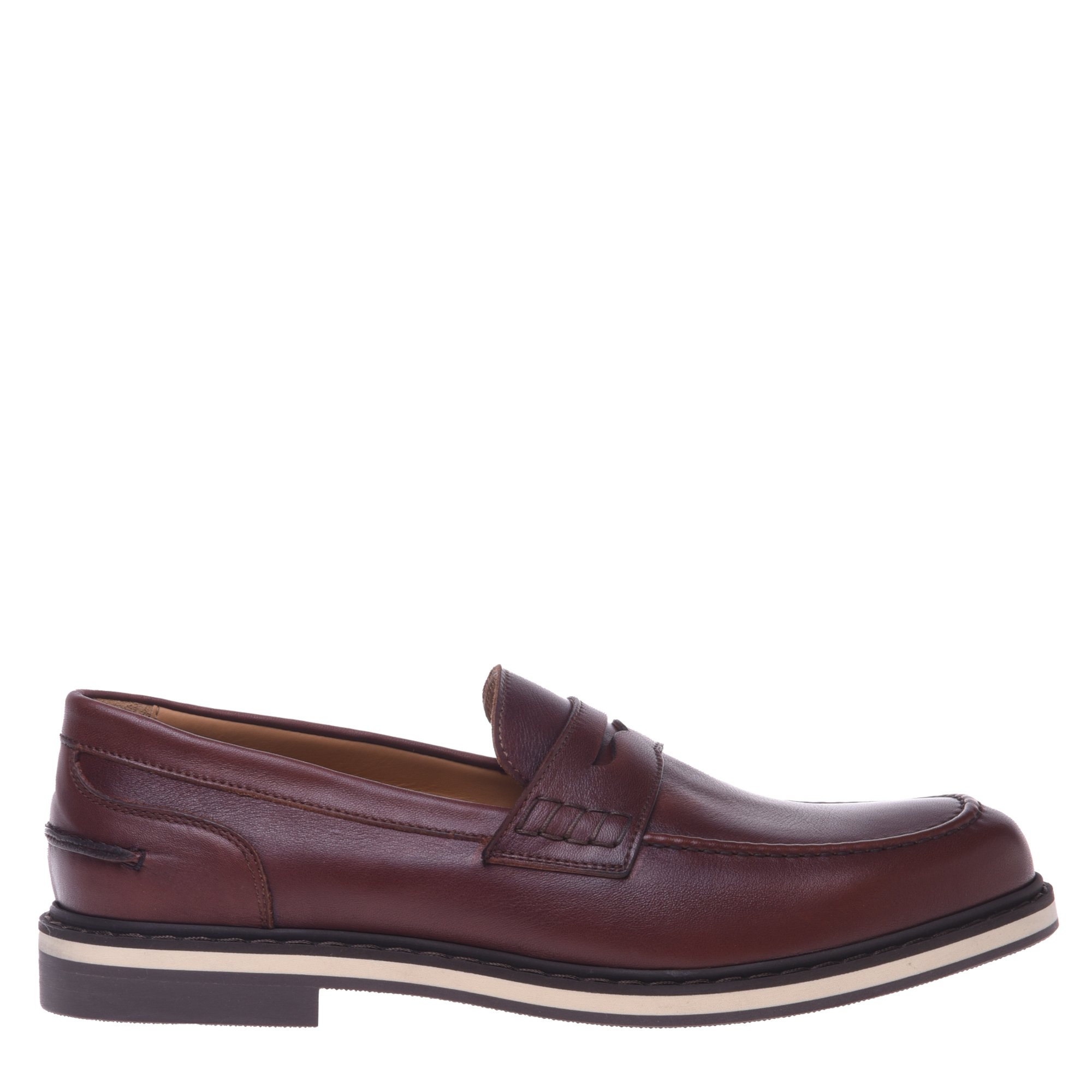 Loafer in dark brown leather image