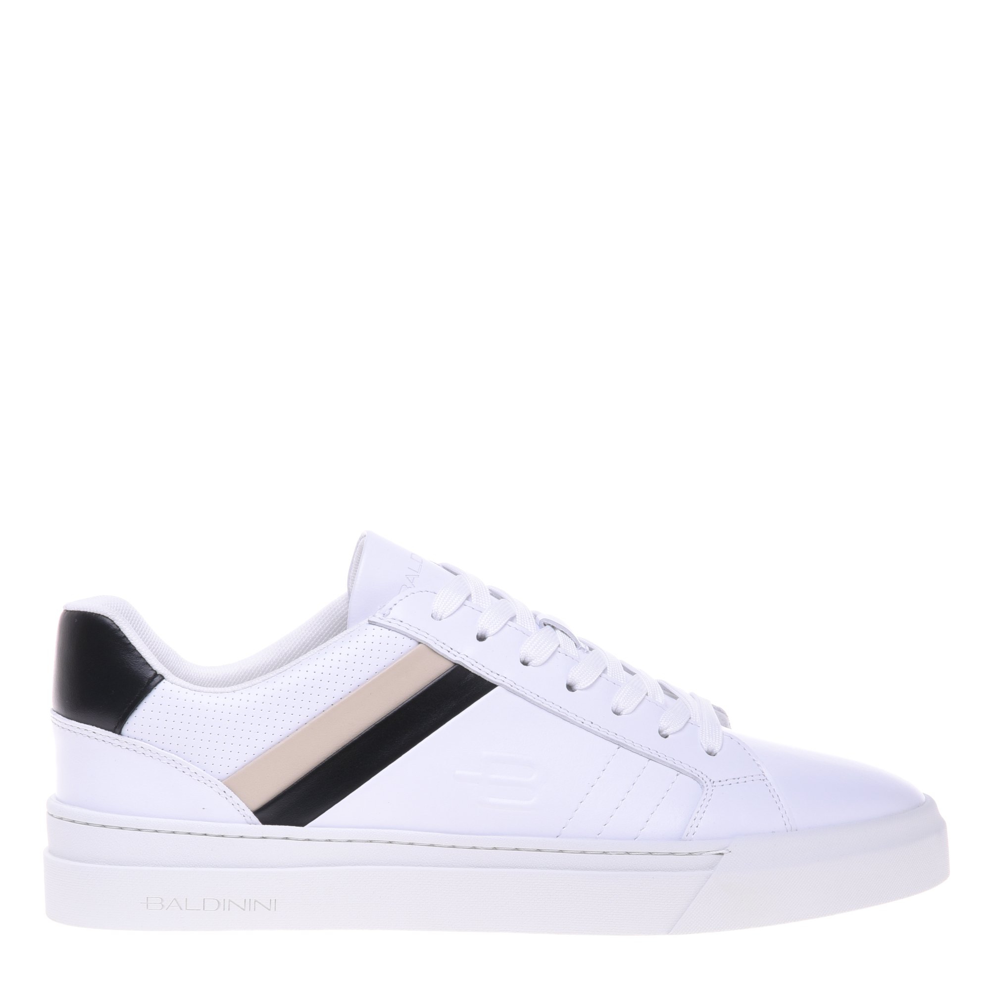 White leather trainers image