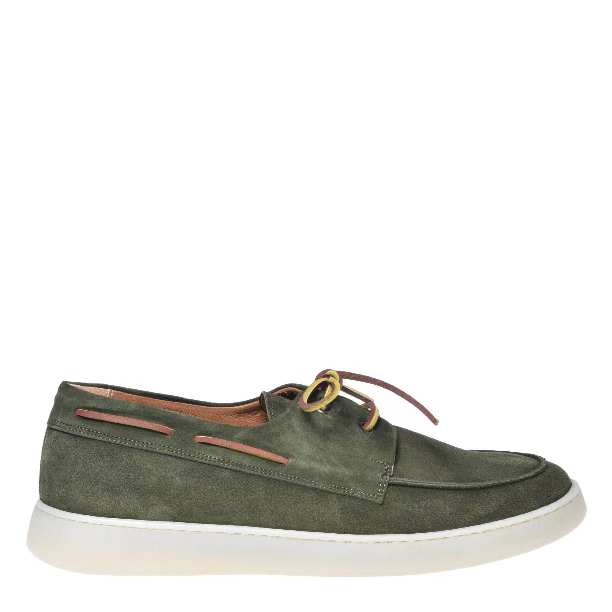 Green suede loafer image