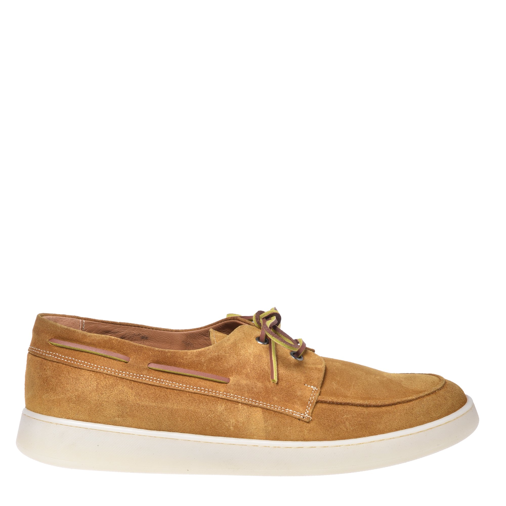 Yellow suede loafer image
