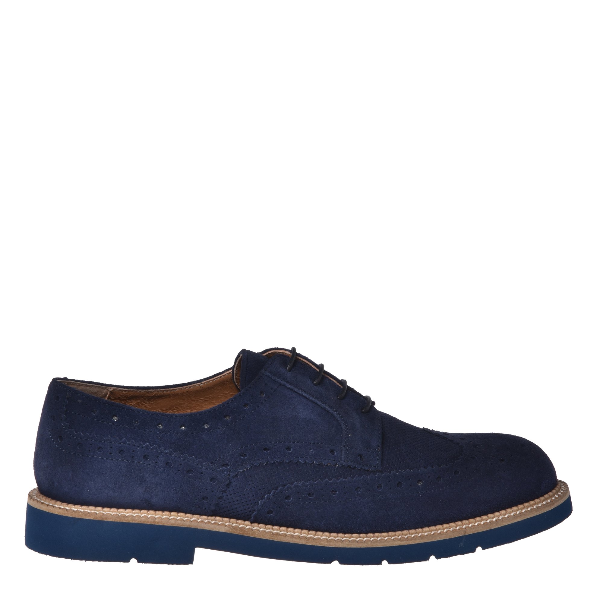 Blue suede lace-up image