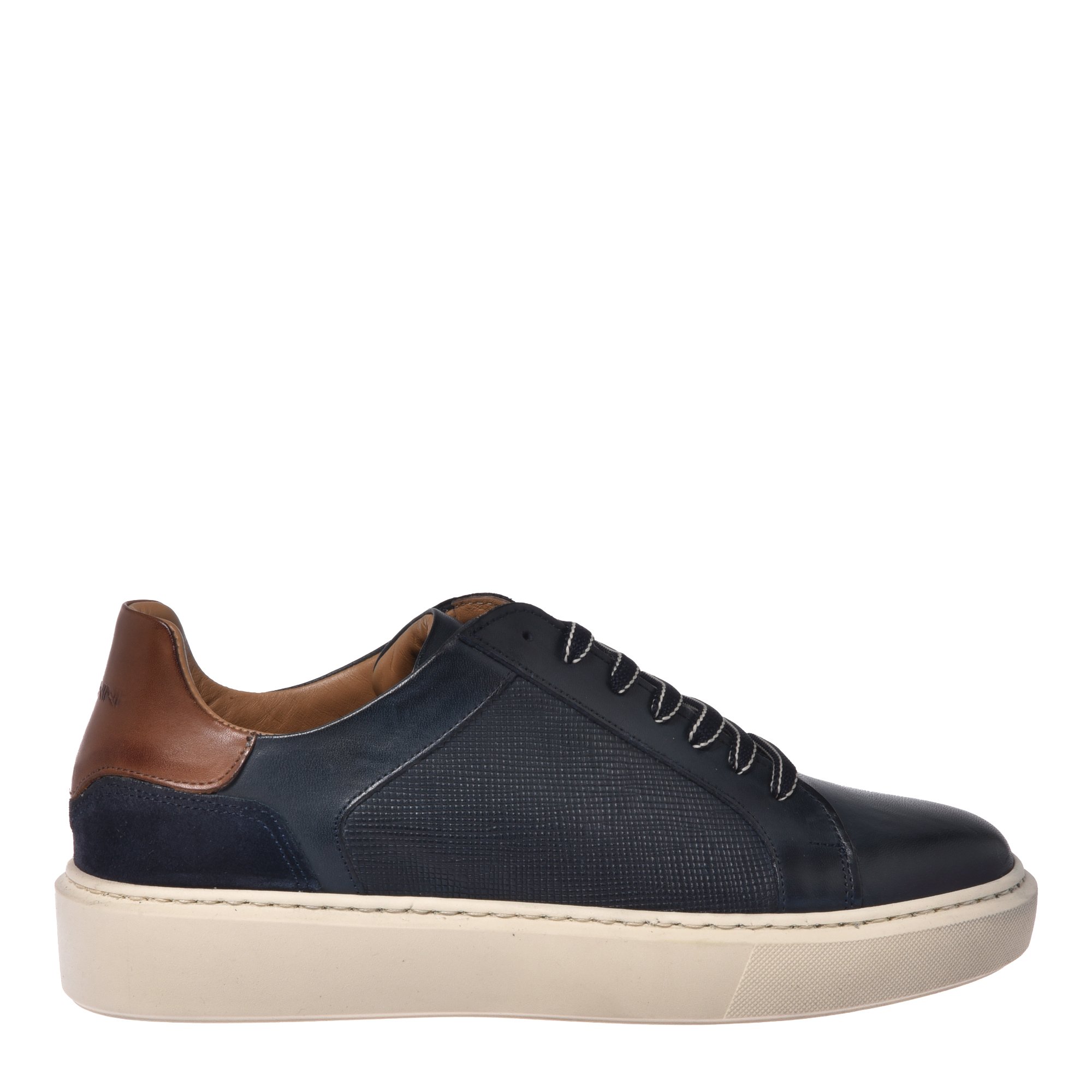 Blue leather sneaker image