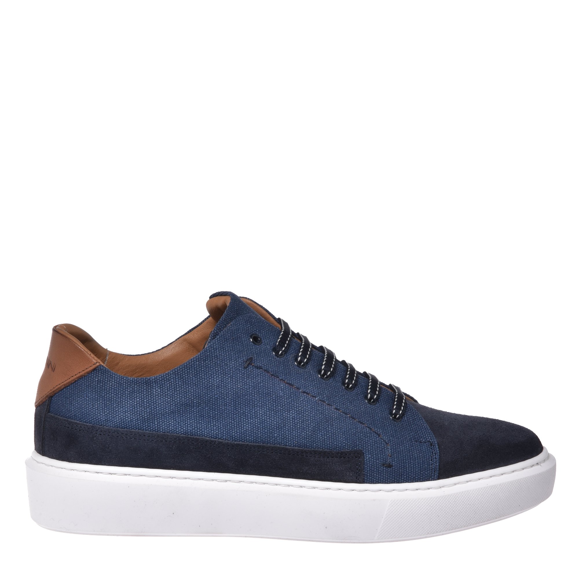 Blue canvas sneaker image