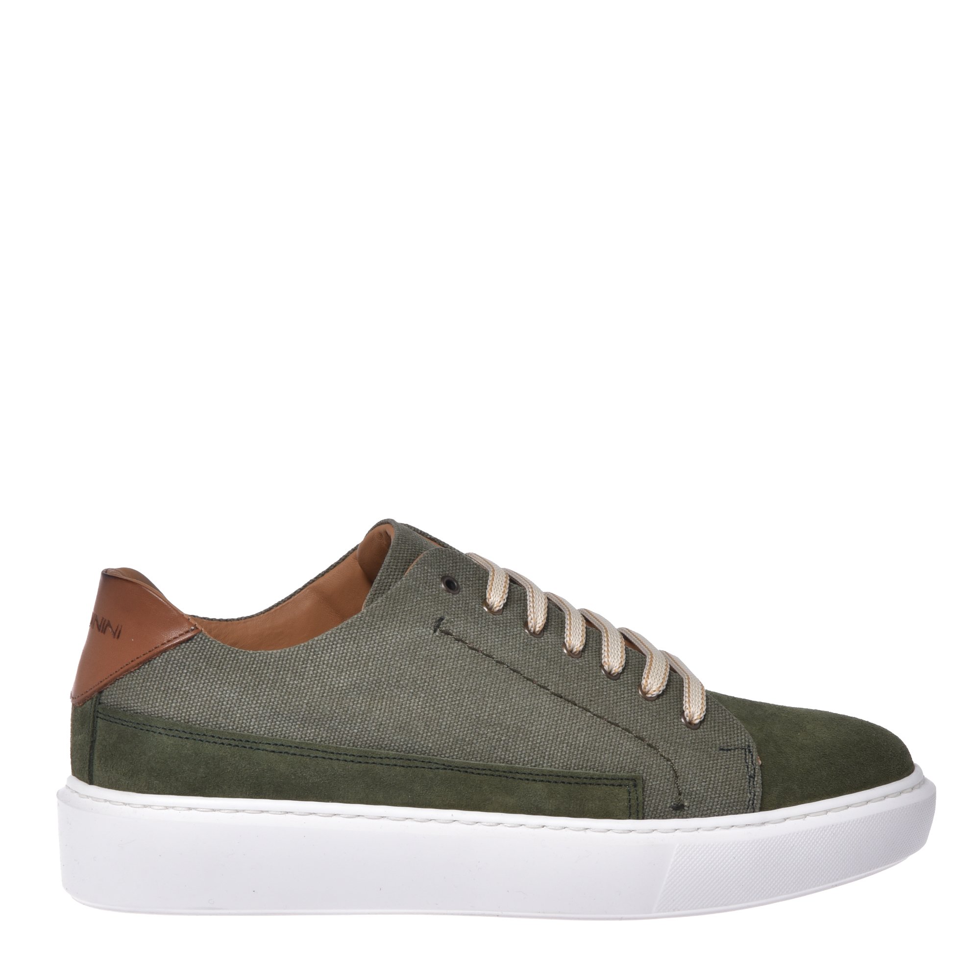 Green canvas sneaker image