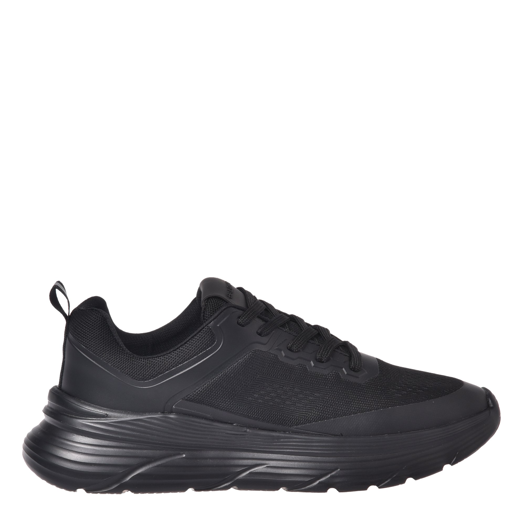 Black knit fabric sneaker image