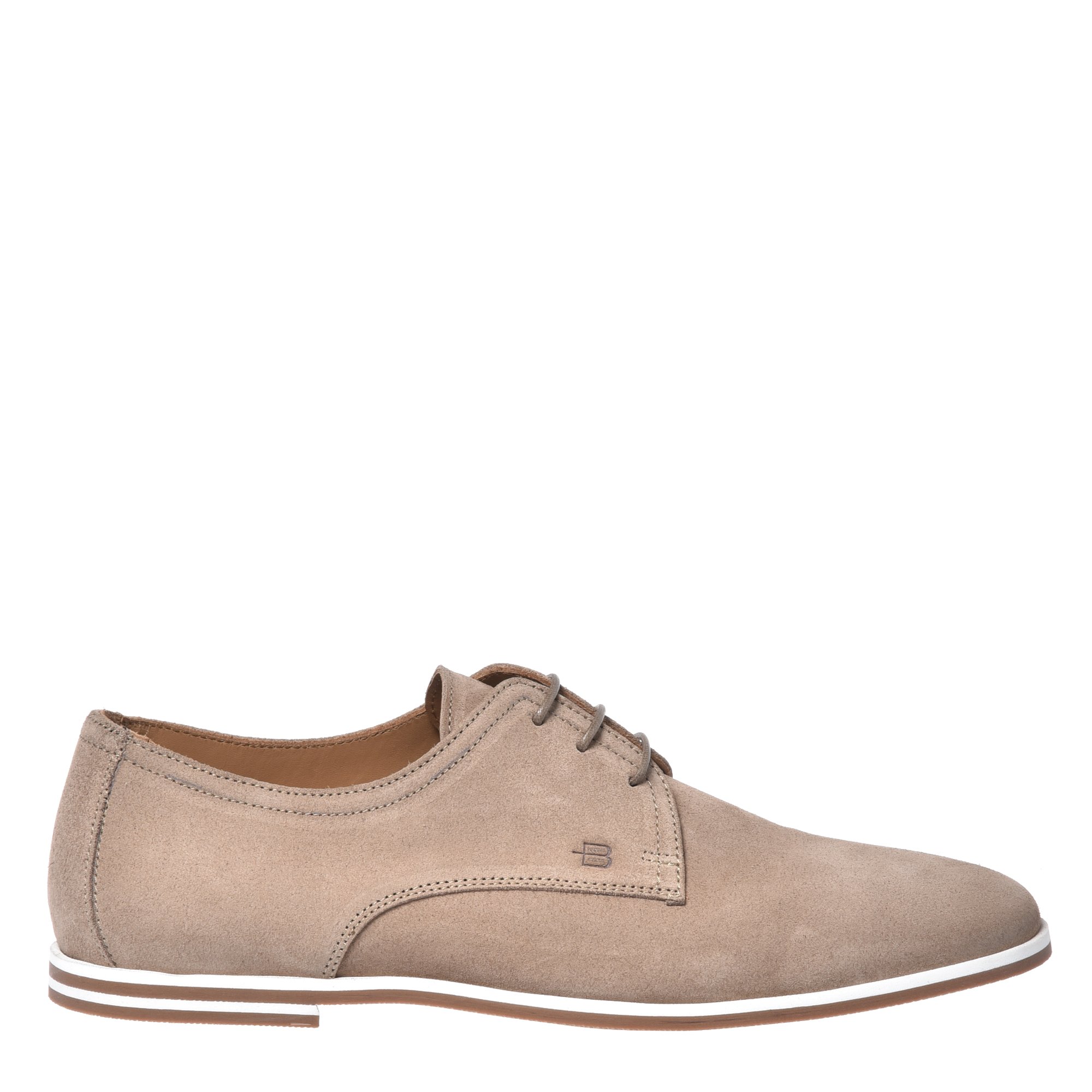 Beige suede lace-up image