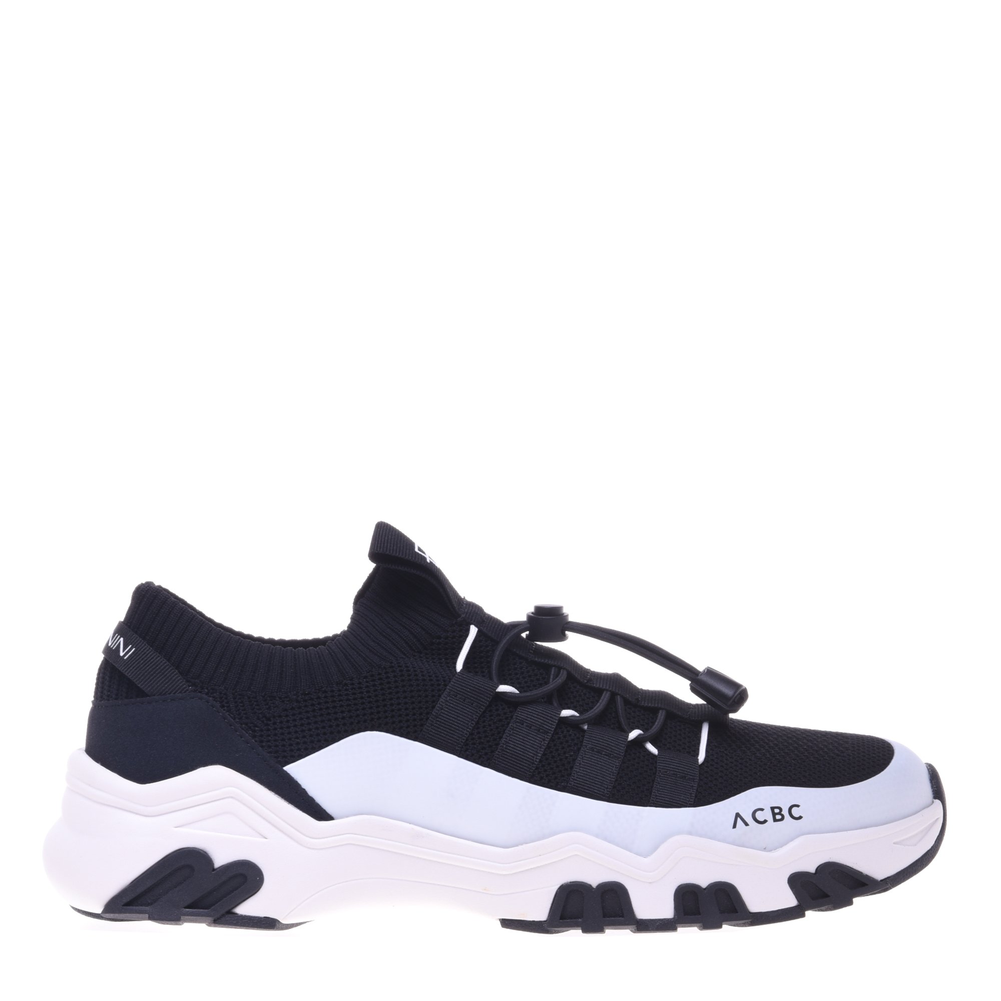 Trainers in black imitation leather image