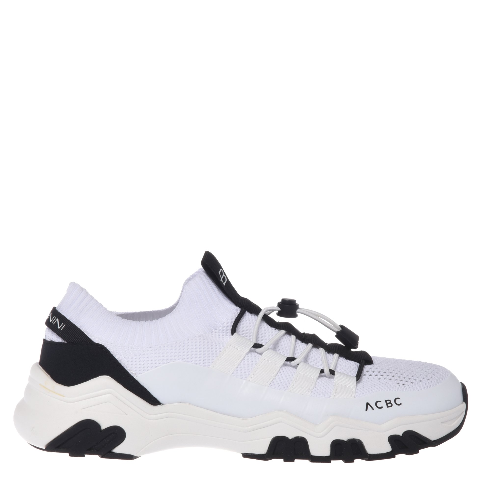Trainer in off-white imitation leather image