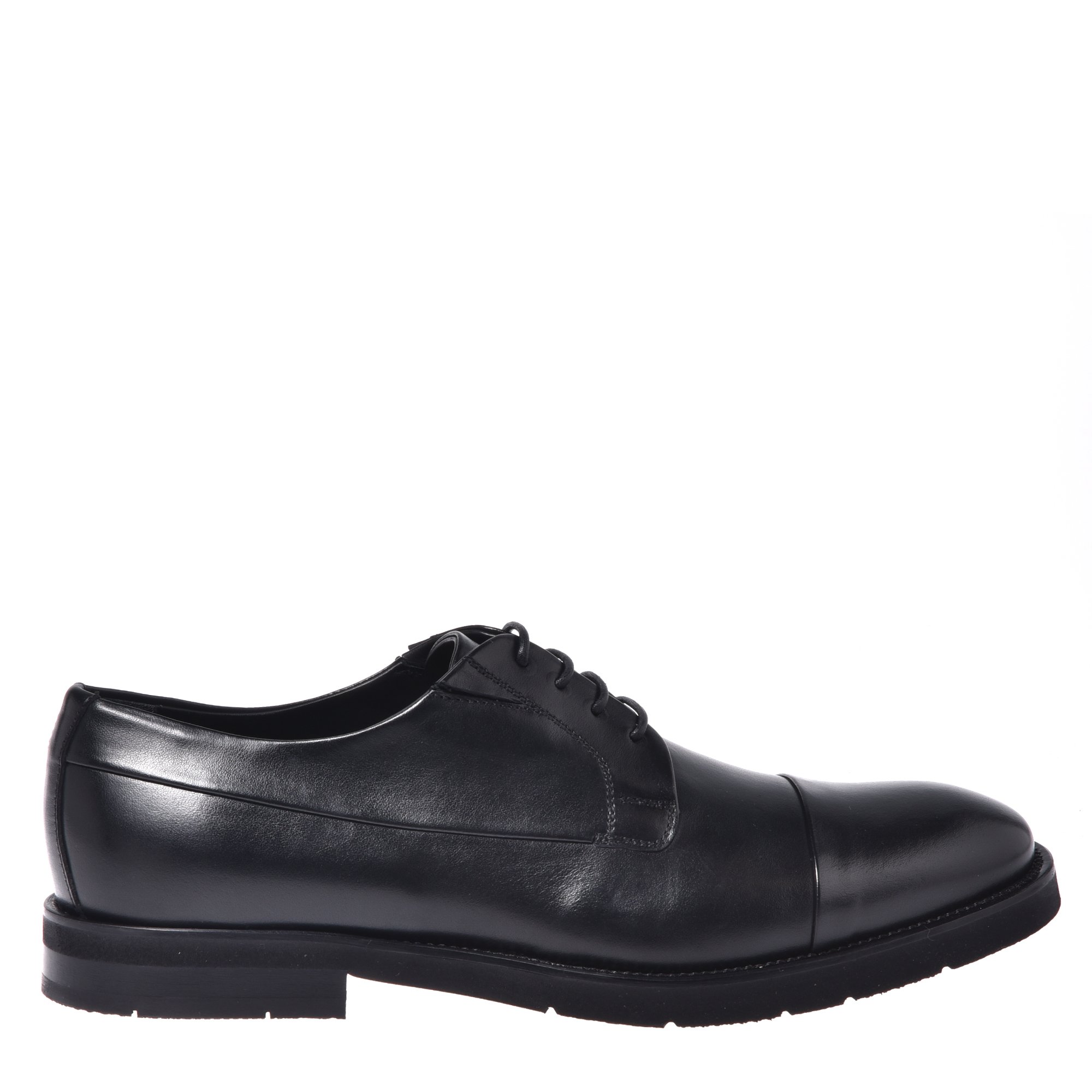 Black leather lace-ups image