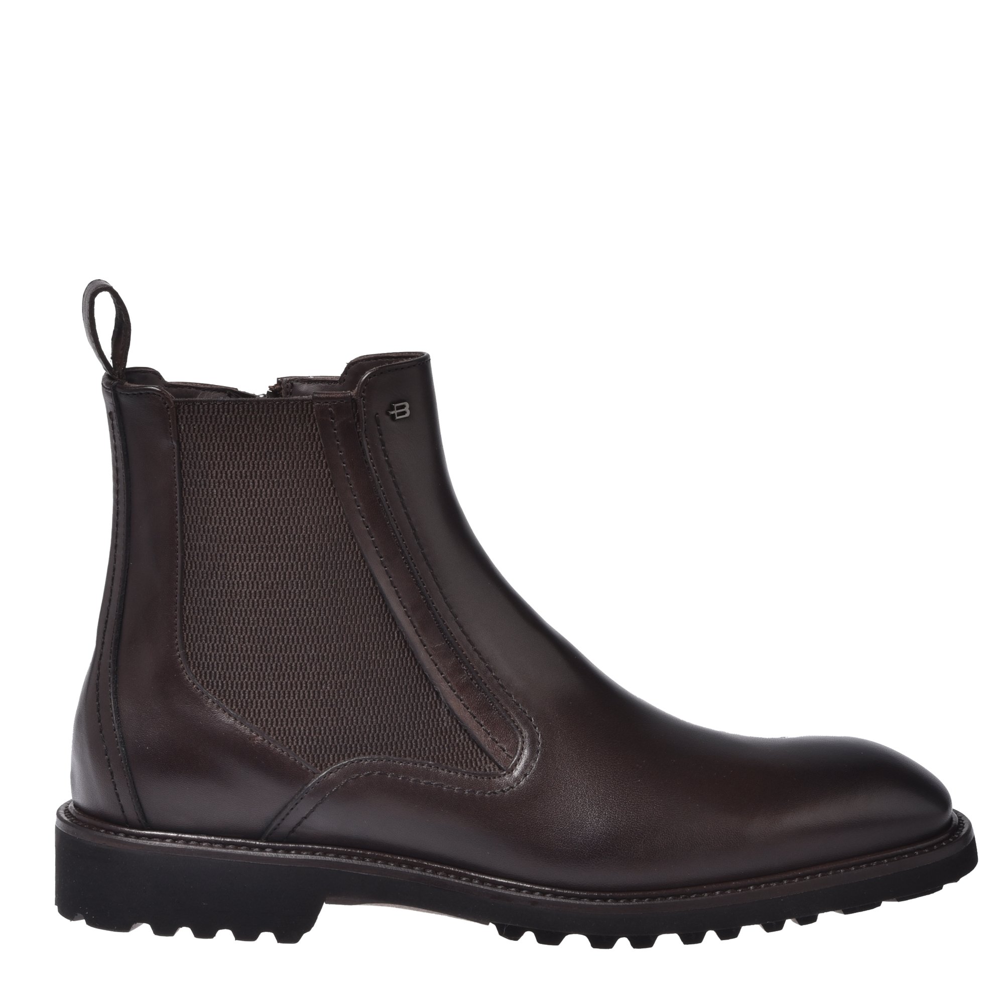 Dark brown leather ankle boots image