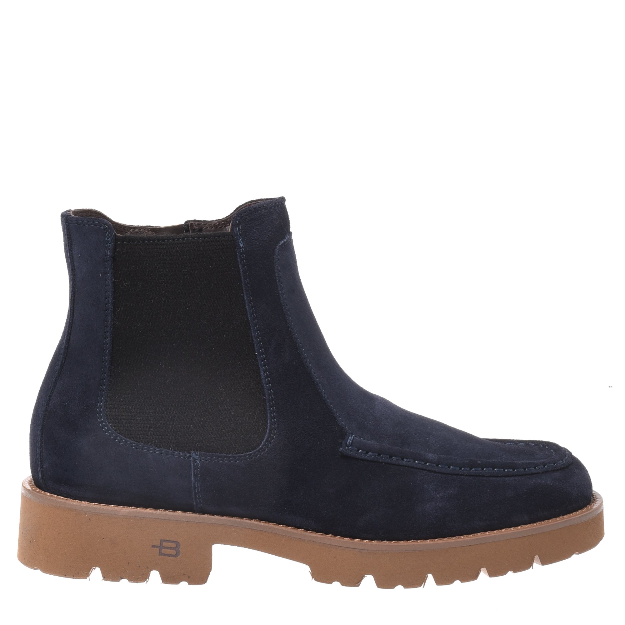Ankle boot in dark blue suede leather image