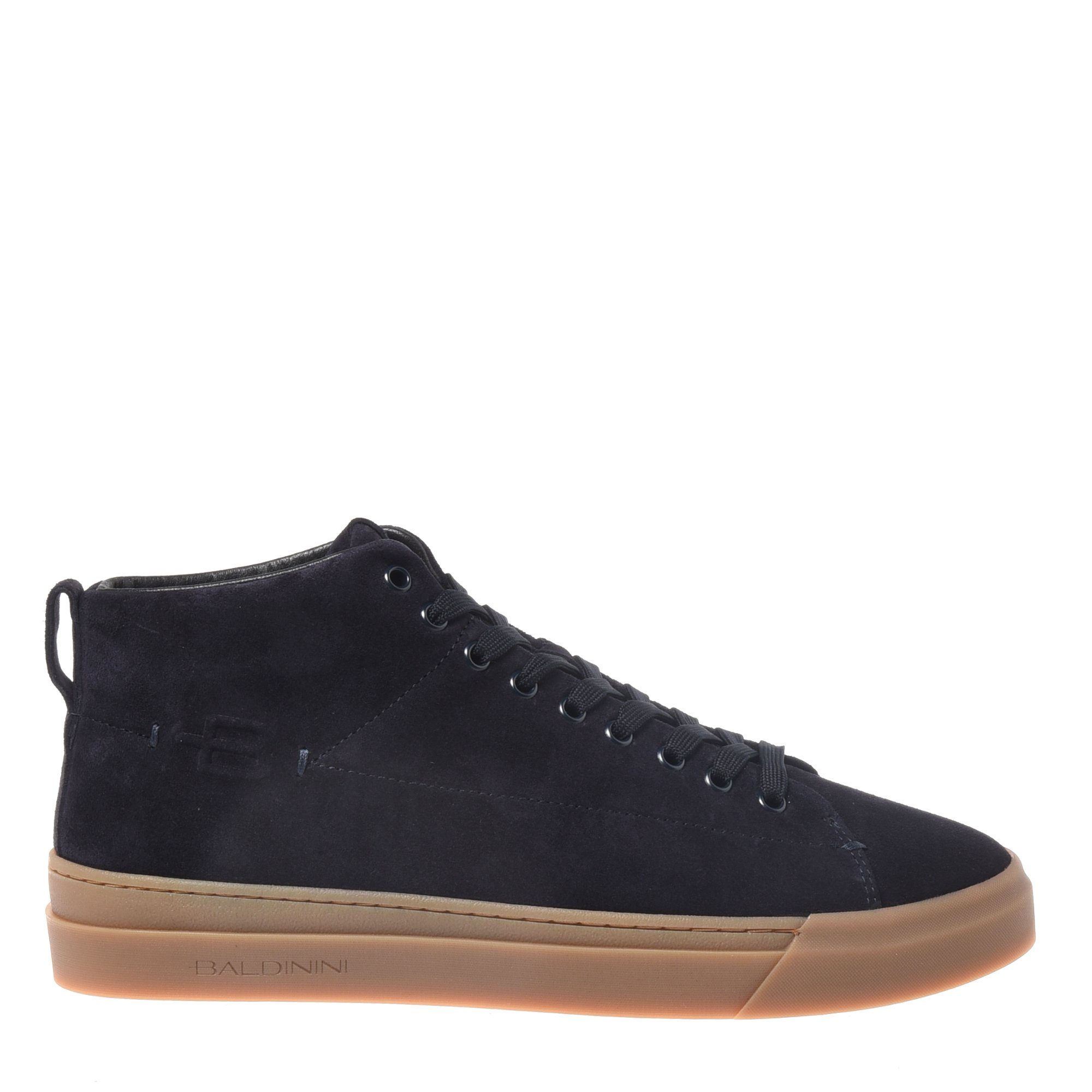 Trainers in dark blue suede image