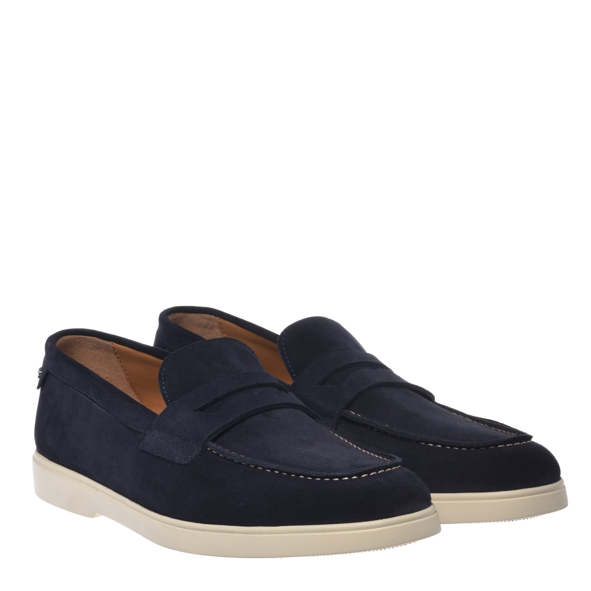 Baldinini Dark Blue Suede Silver Buckle Men’s Loafer US Size 11 Italy BALDININI ?? MEN main image 2