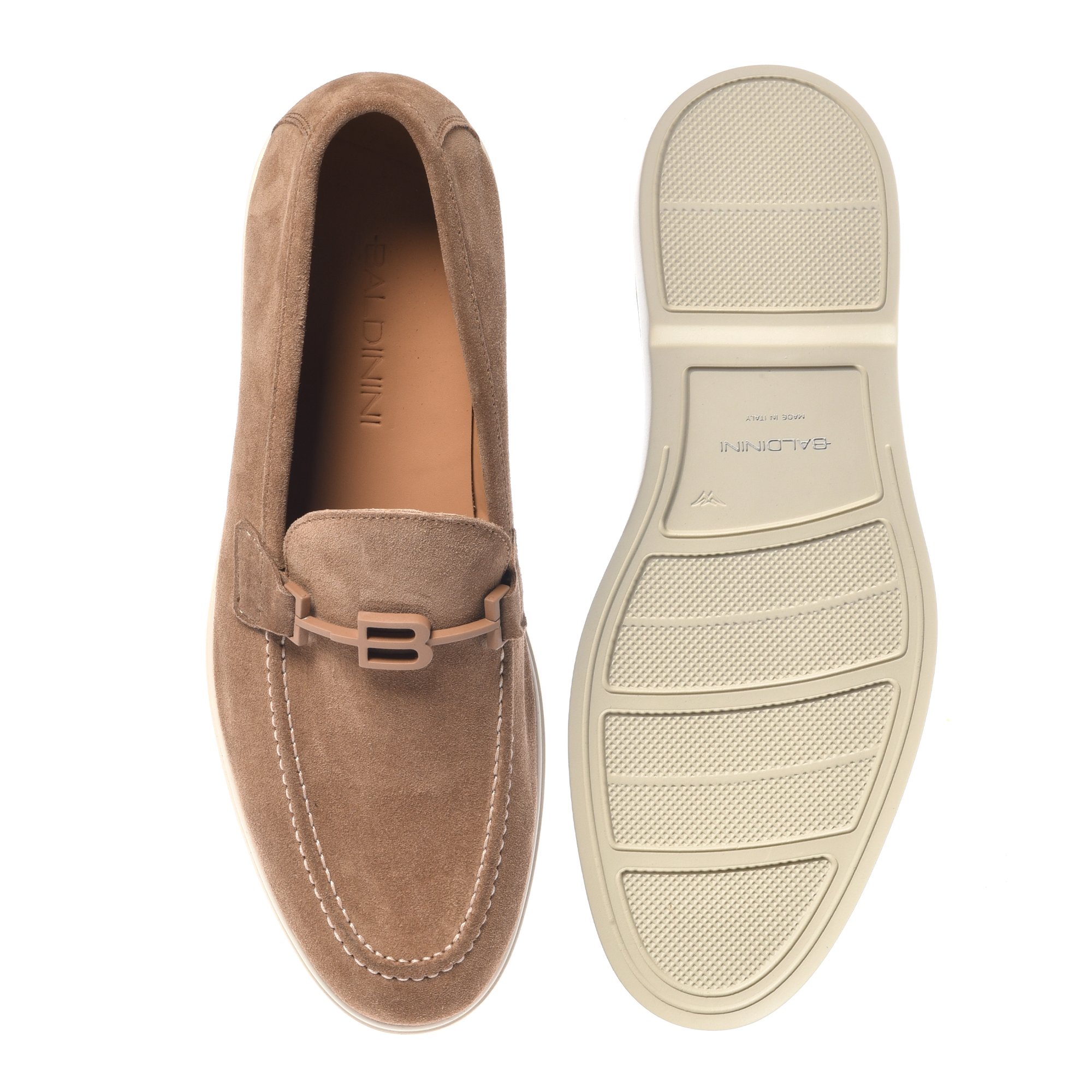 Baldinini Yellow Leather Bit-Trim Driving Loafers Montijo Men main image 3
