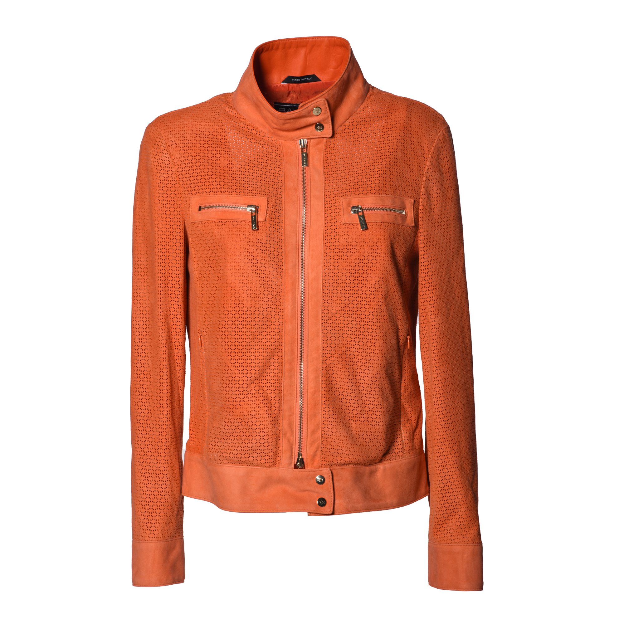 Jacket in orange suede image