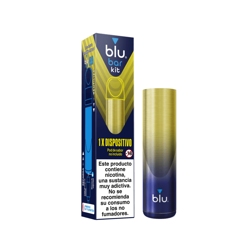 blu bar Kit - Vaper recargable metalizado