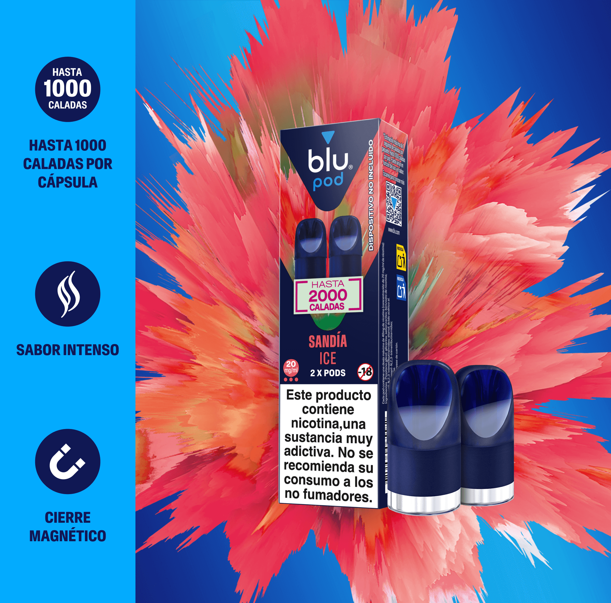 blu bar Kit - Vaper recargable metalizado | Blu