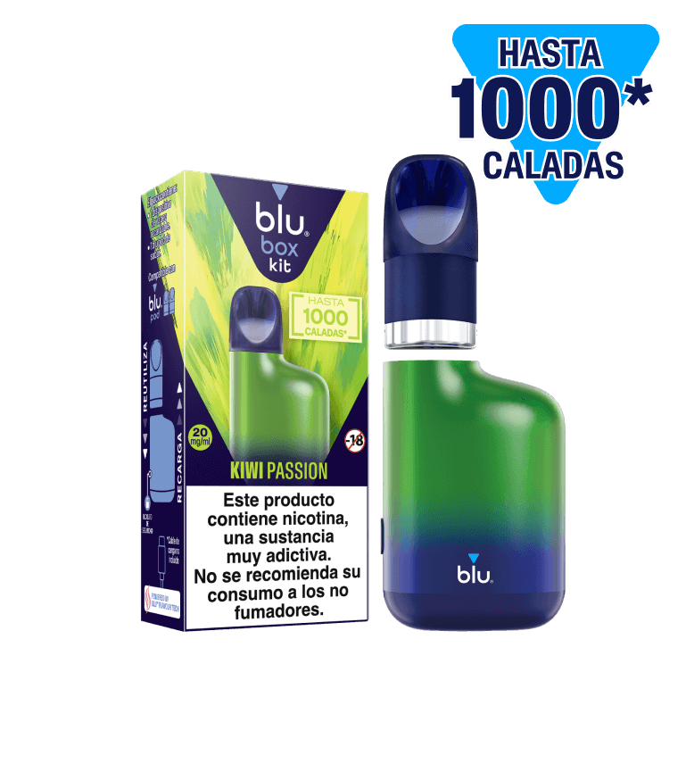 blu box kit | Vaper recargable formato box cuadrado blu