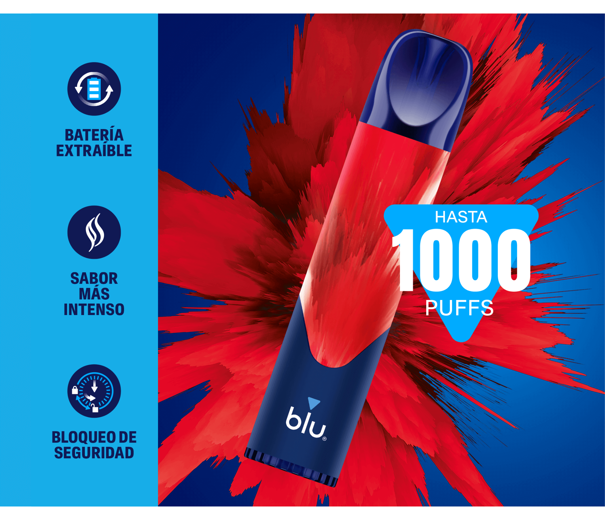 Descubre los vapers desechables blu Bar con 1000 caladas| blu®