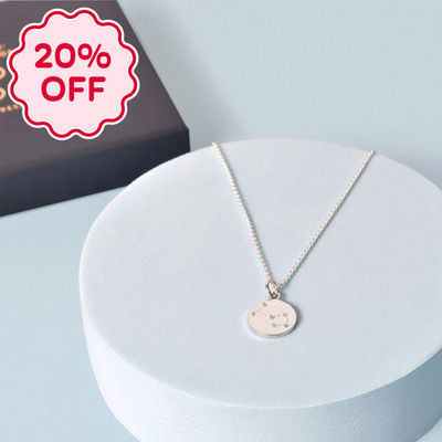 'Scorpio' Zodiac Silver Necklace