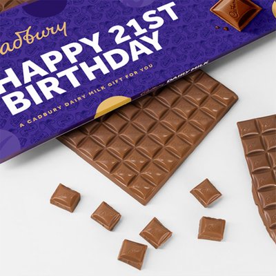 Cadbury Dairy Milk Happy 21st Birthday Bar (850g)