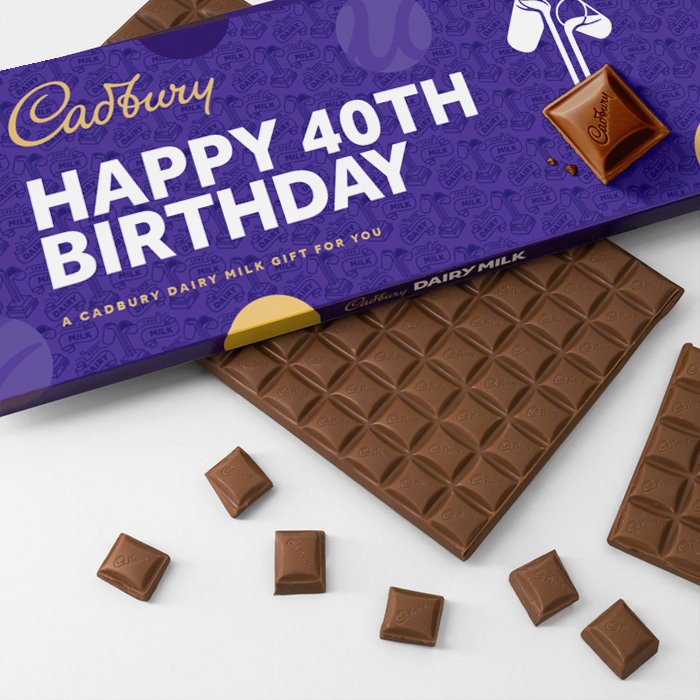 Cadbury Dairy Milk 40th Birthday Bar (850g)