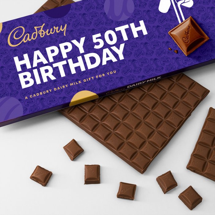 Cadbury Dairy Milk 50th Birthday Bar (850g)